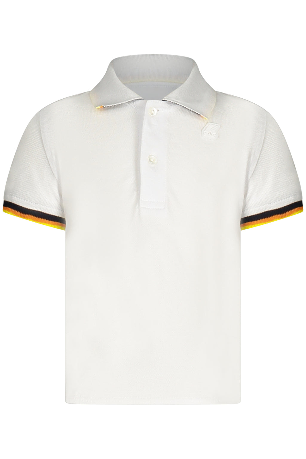 POLO DE MANGA CORTA K-WAY PARA NIÑO, BLANCO 