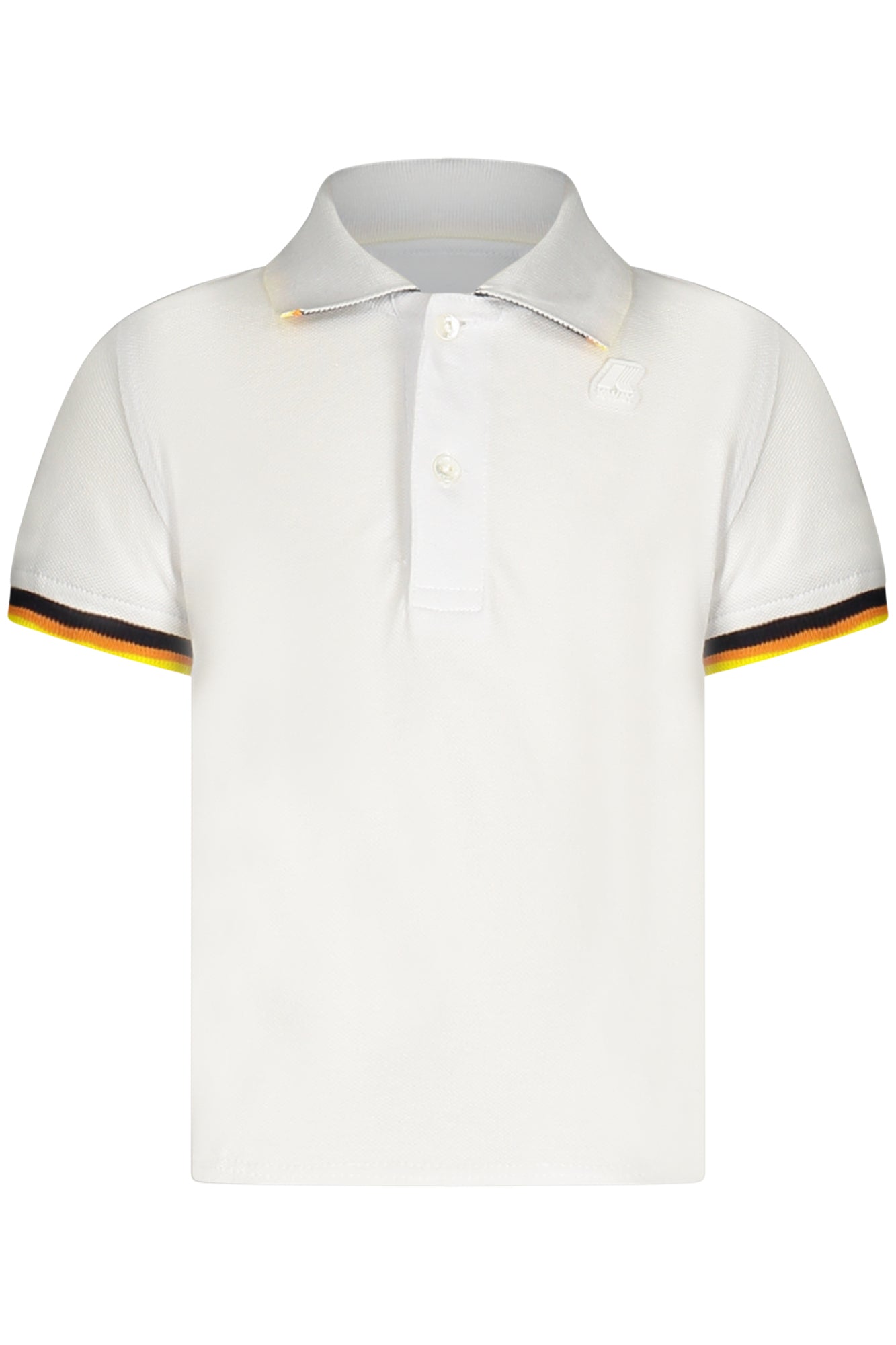 POLO DE MANGA CORTA K-WAY PARA NIÑO, BLANCO 