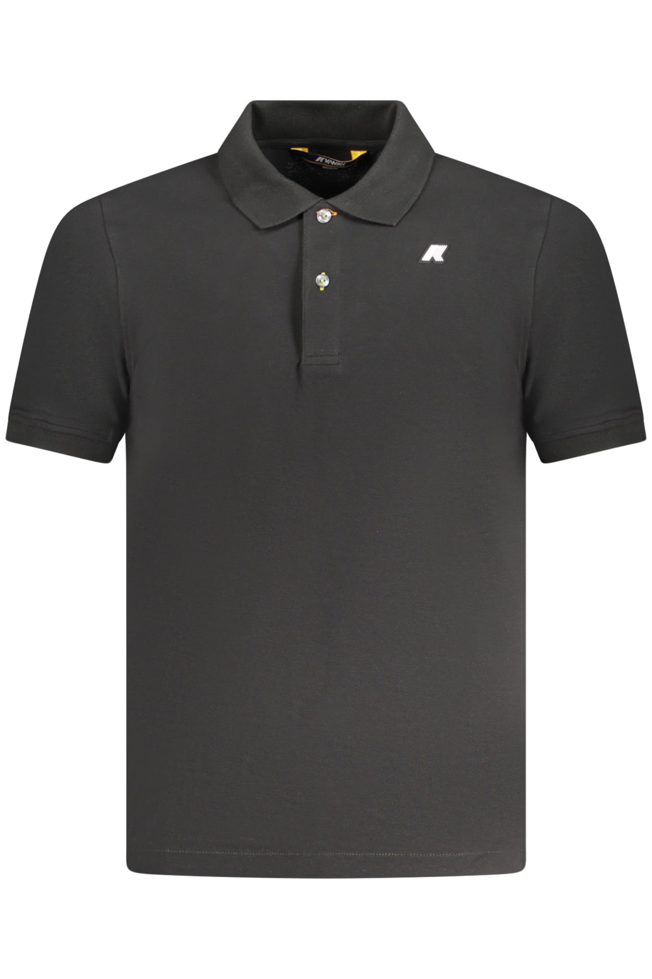 K-WAY POLO MANICHE CORTE UOMO NERO