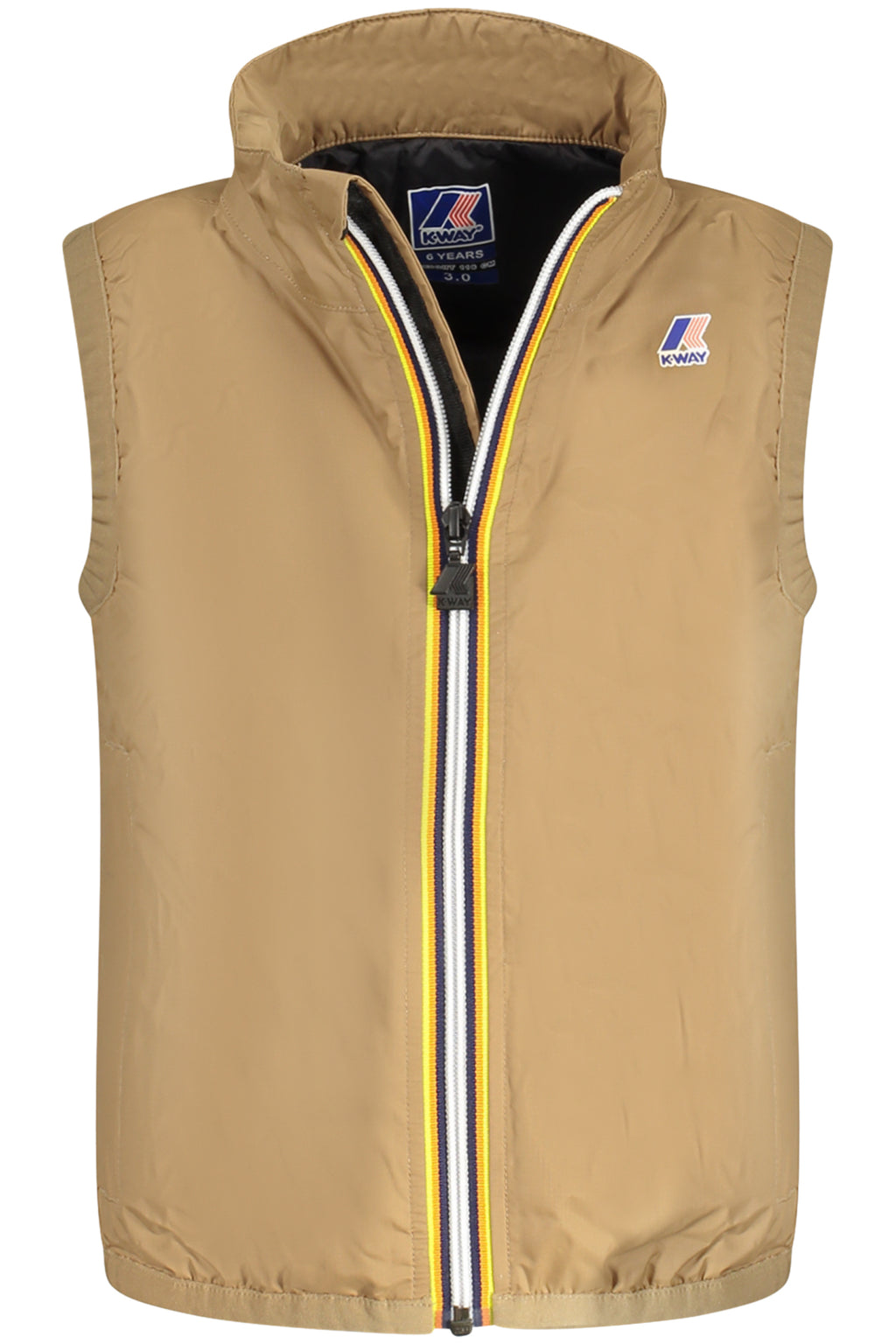 CHAQUETA SIN MANGAS K-WAY PARA NIÑOS, MARRÓN 
