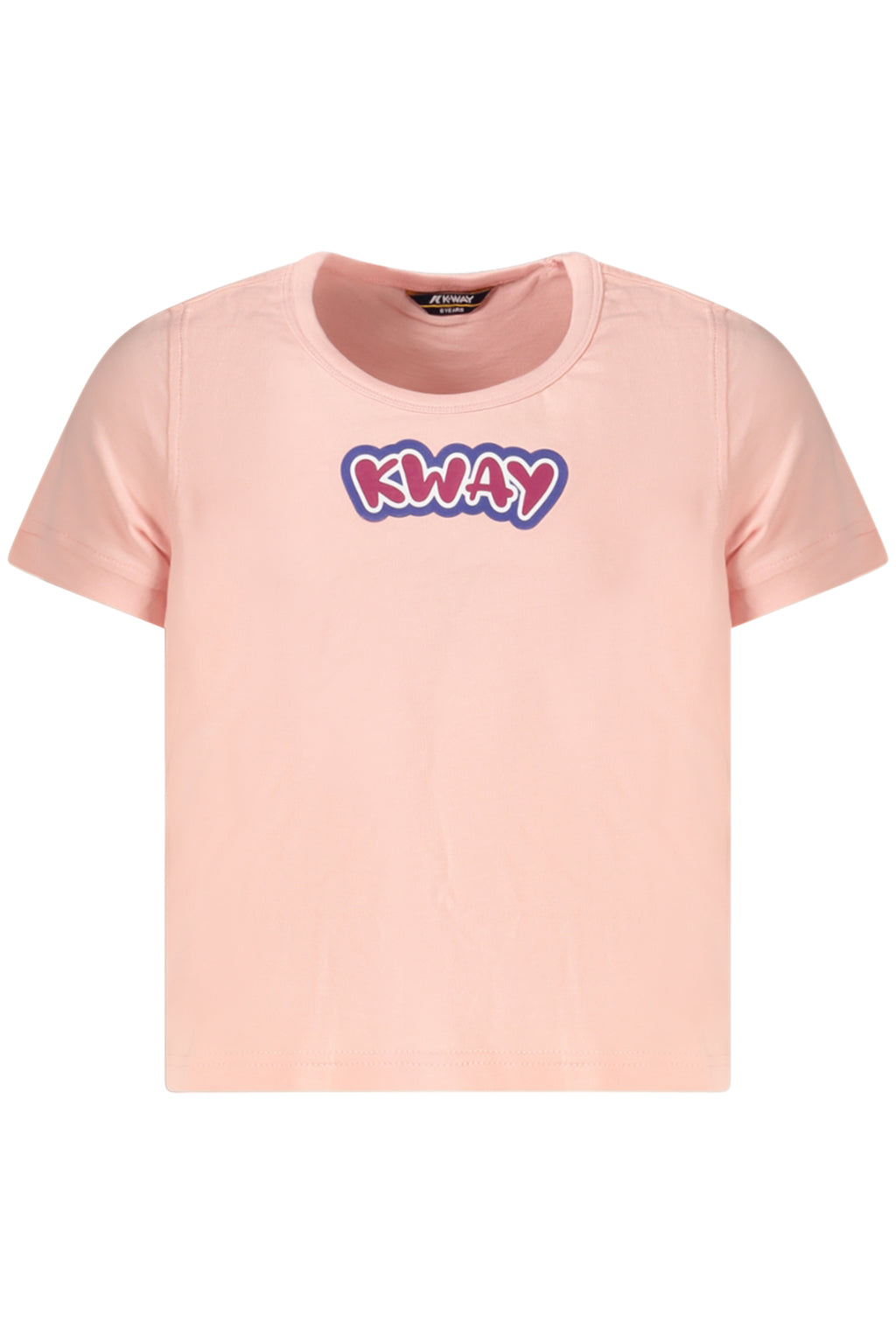 K-WAY SHORT-SLEEVED T-SHIRT FOR GIRLS, PINK 