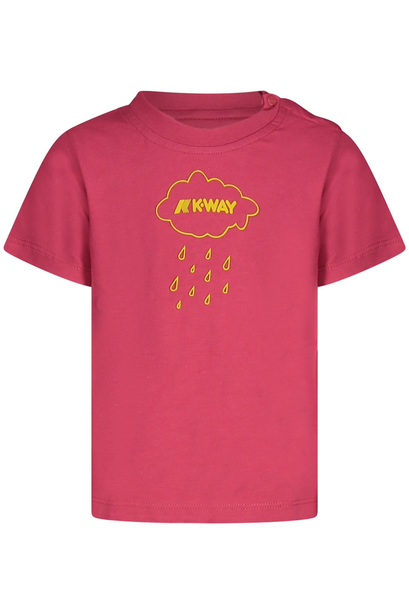 K-WAY T-SHIRT MANICHE CORTE BAMBINA ROSA