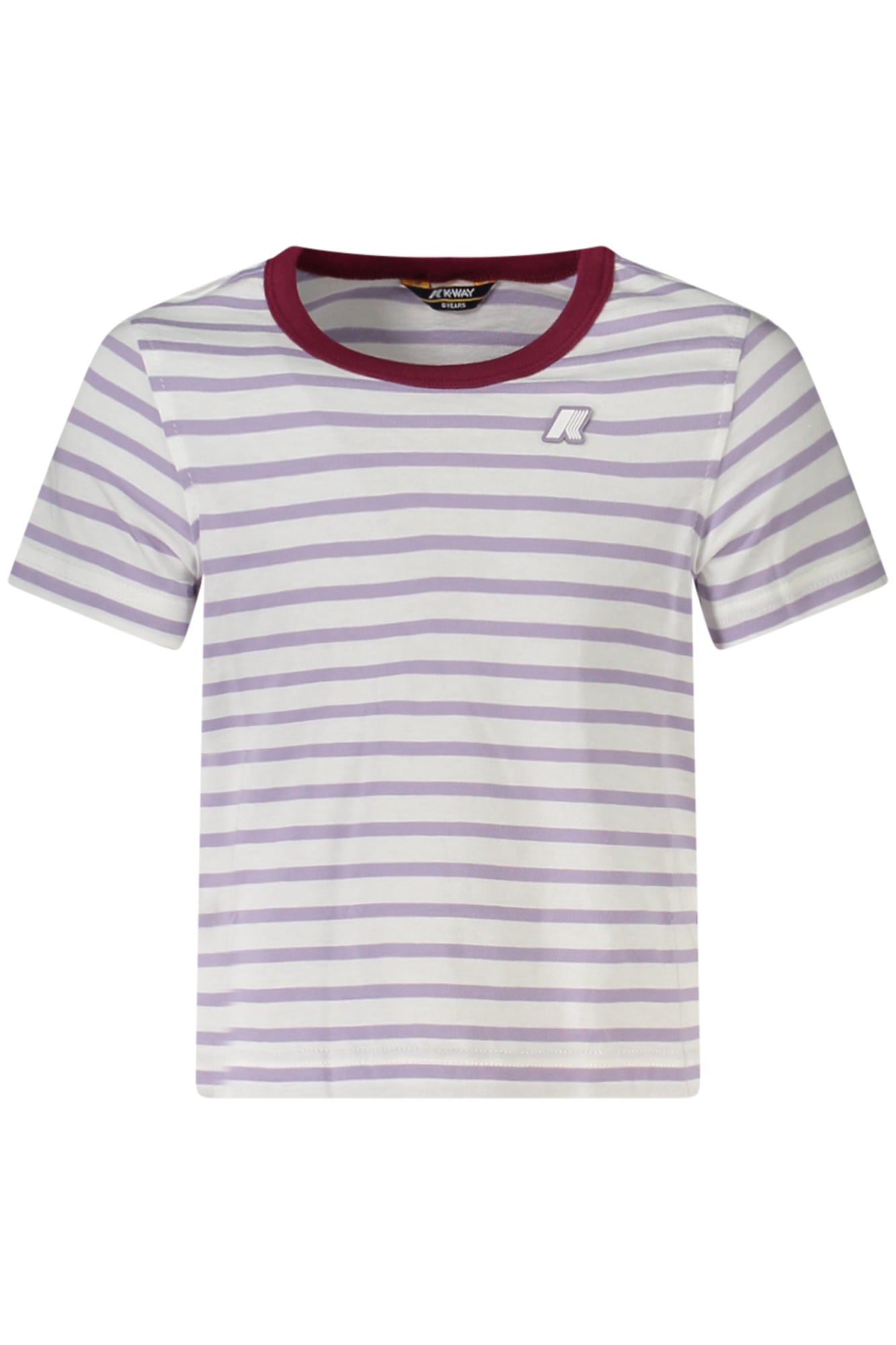 K-WAY T-SHIRT MANICHE CORTE BAMBINA VIOLA