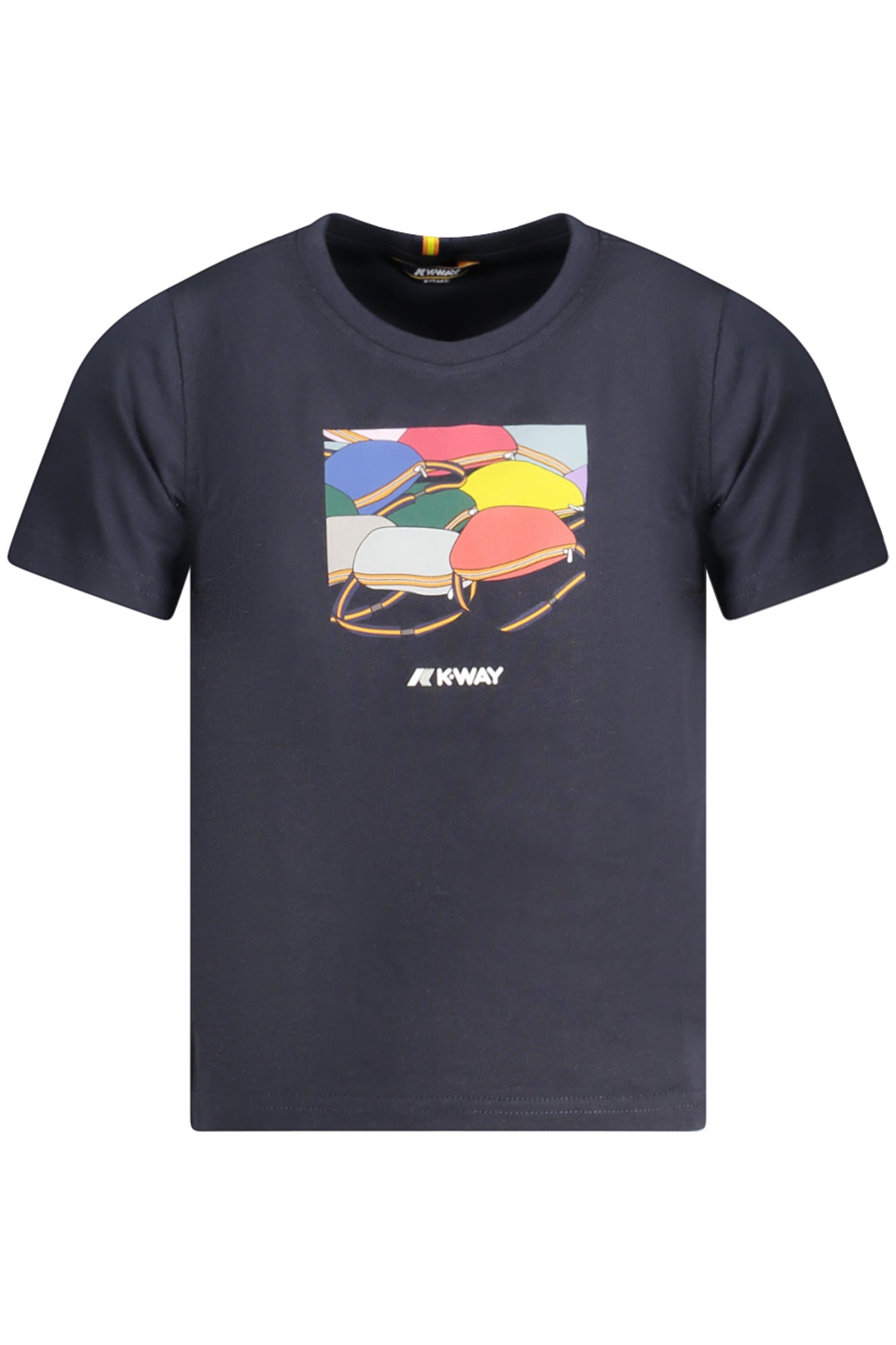 CAMISETA DE MANGA CORTA K-WAY PARA NIÑO, AZUL 