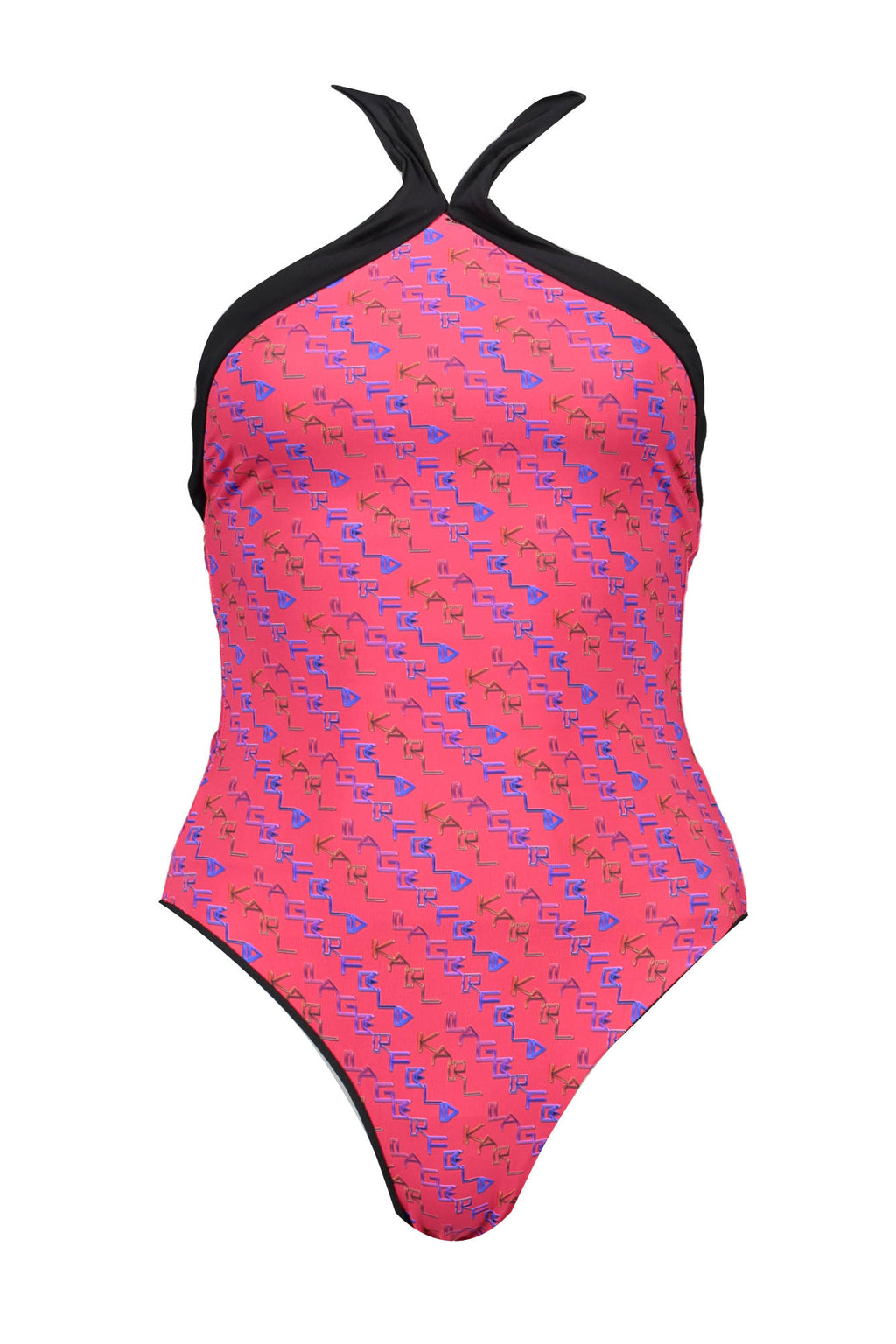KARL LAGERFELD BEACHWEAR WOMEN'S ONE-PIECE SWIMSUIT RED 