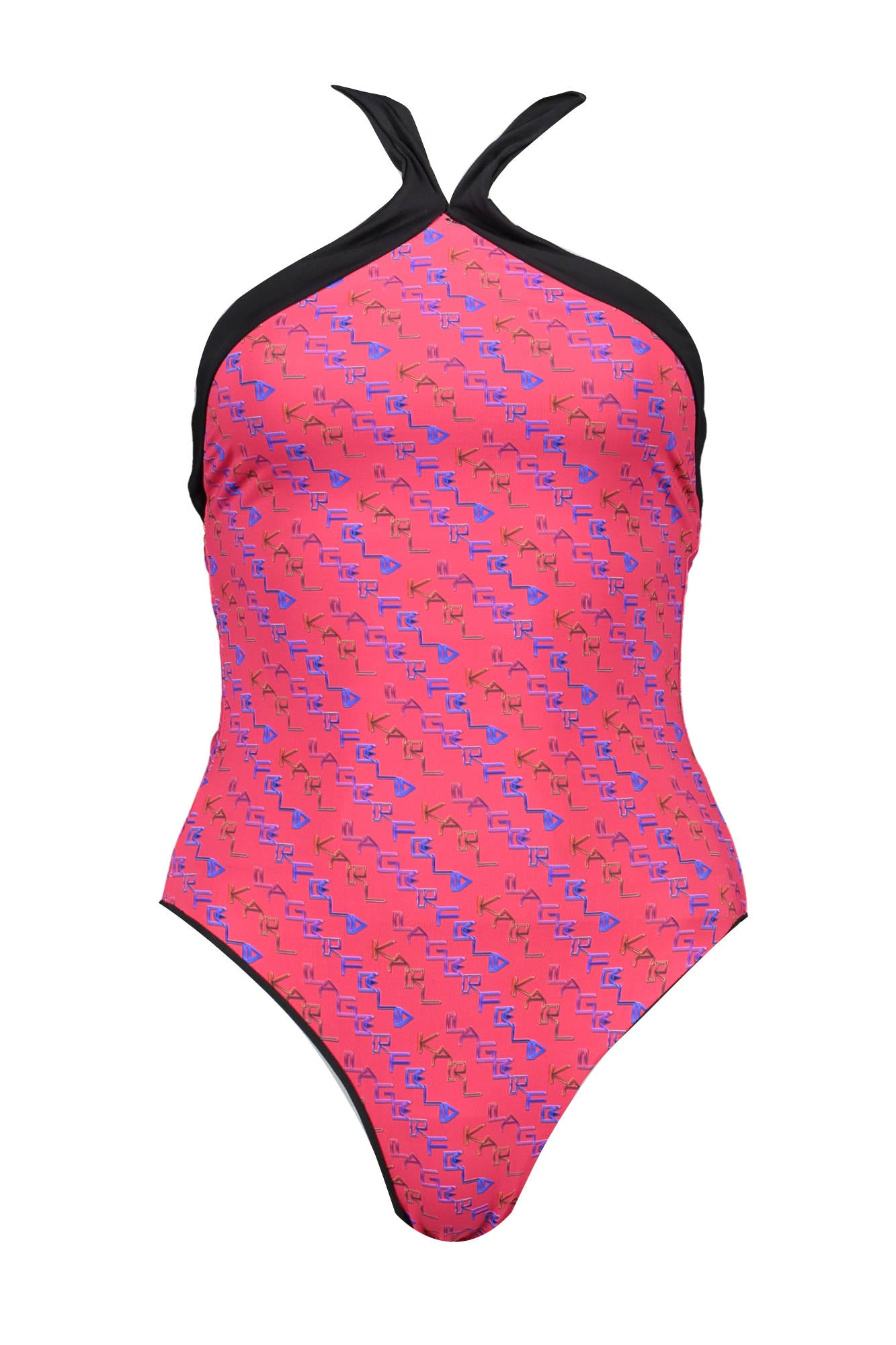 KARL LAGERFELD BEACHWEAR WOMEN'S ONE-PIECE SWIMSUIT RED 