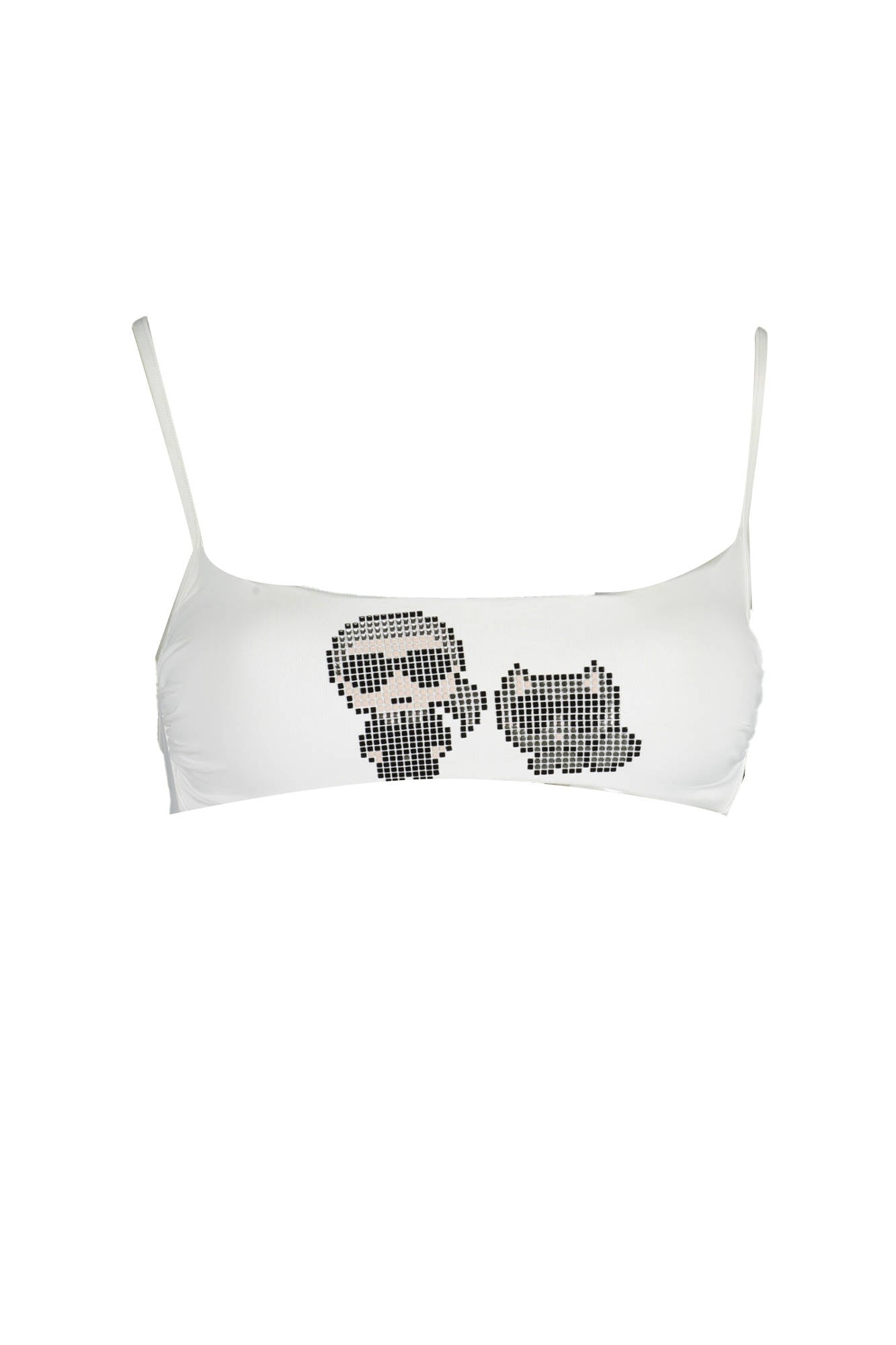 KARL LAGERFELD BEACHWEAR WOMEN'S WHITE TOP 
