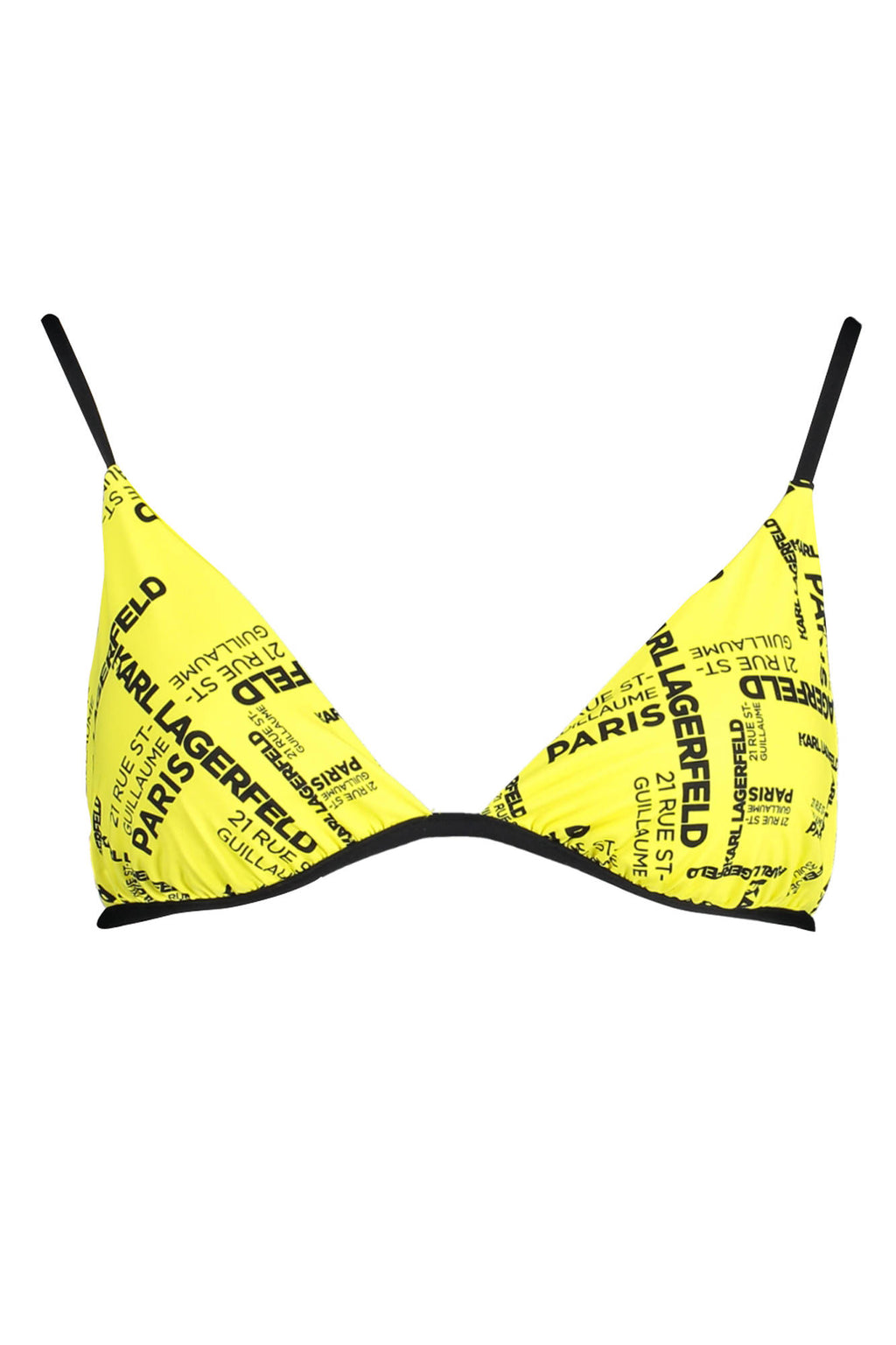 KARL LAGERFELD BEACHWEAR SWIMSUIT TOP WOMEN YELLOW 