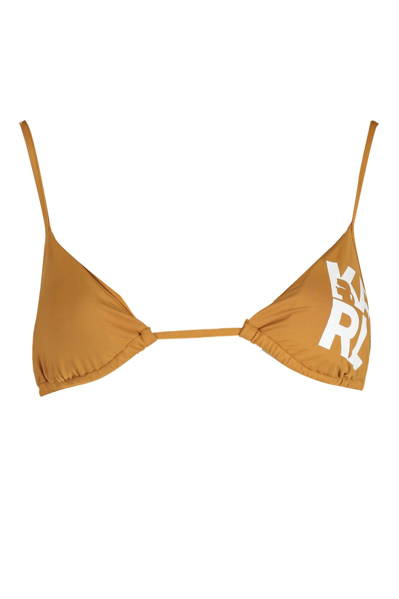 KARL LAGERFELD BEACHWEAR SWIMSUIT TOP WOMEN'S BROWN 