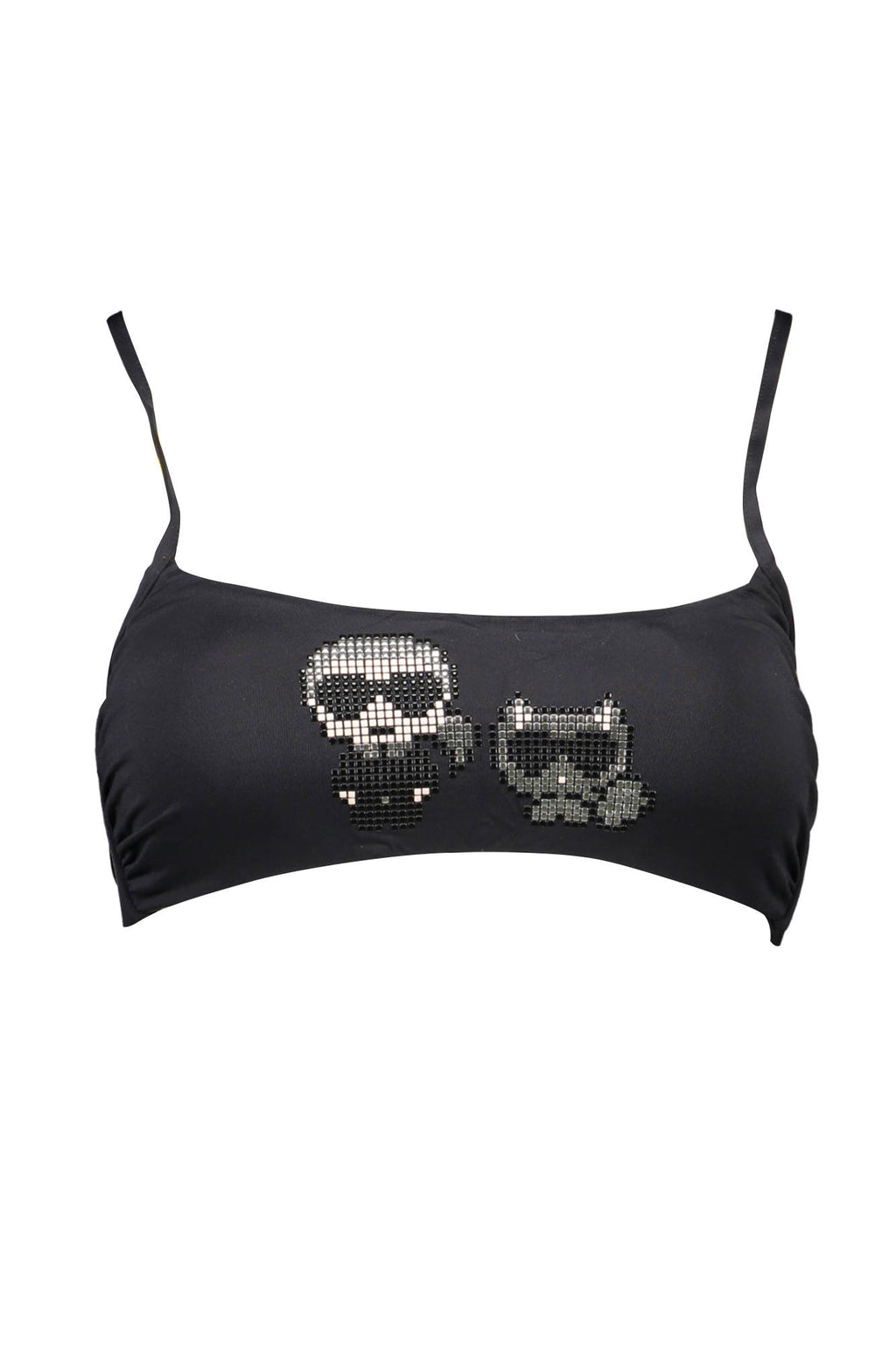KARL LAGERFELD BEACHWEAR WOMEN'S BLACK TOP 