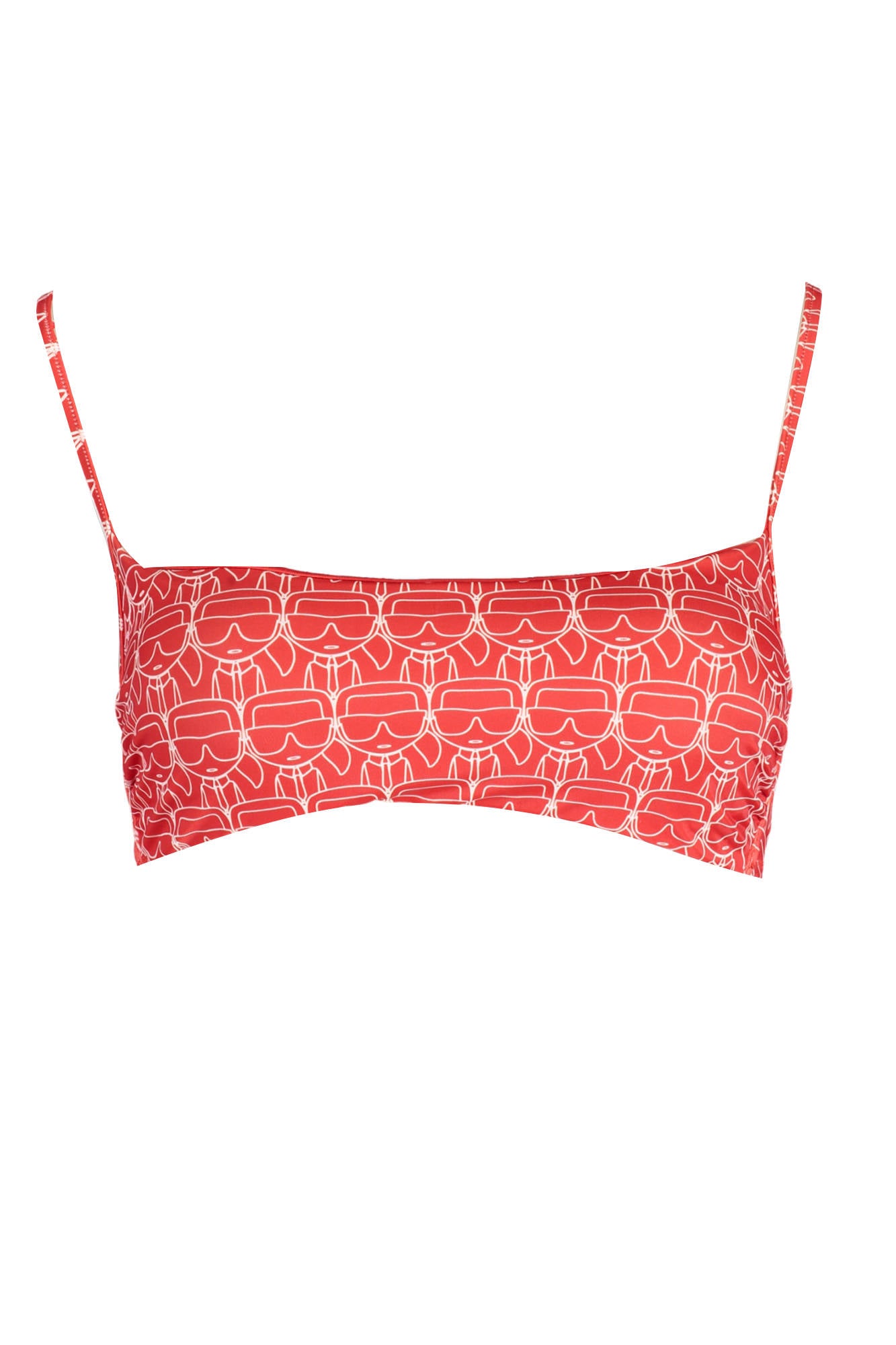 KARL LAGERFELD BEACHWEAR WOMEN'S RED TOP 