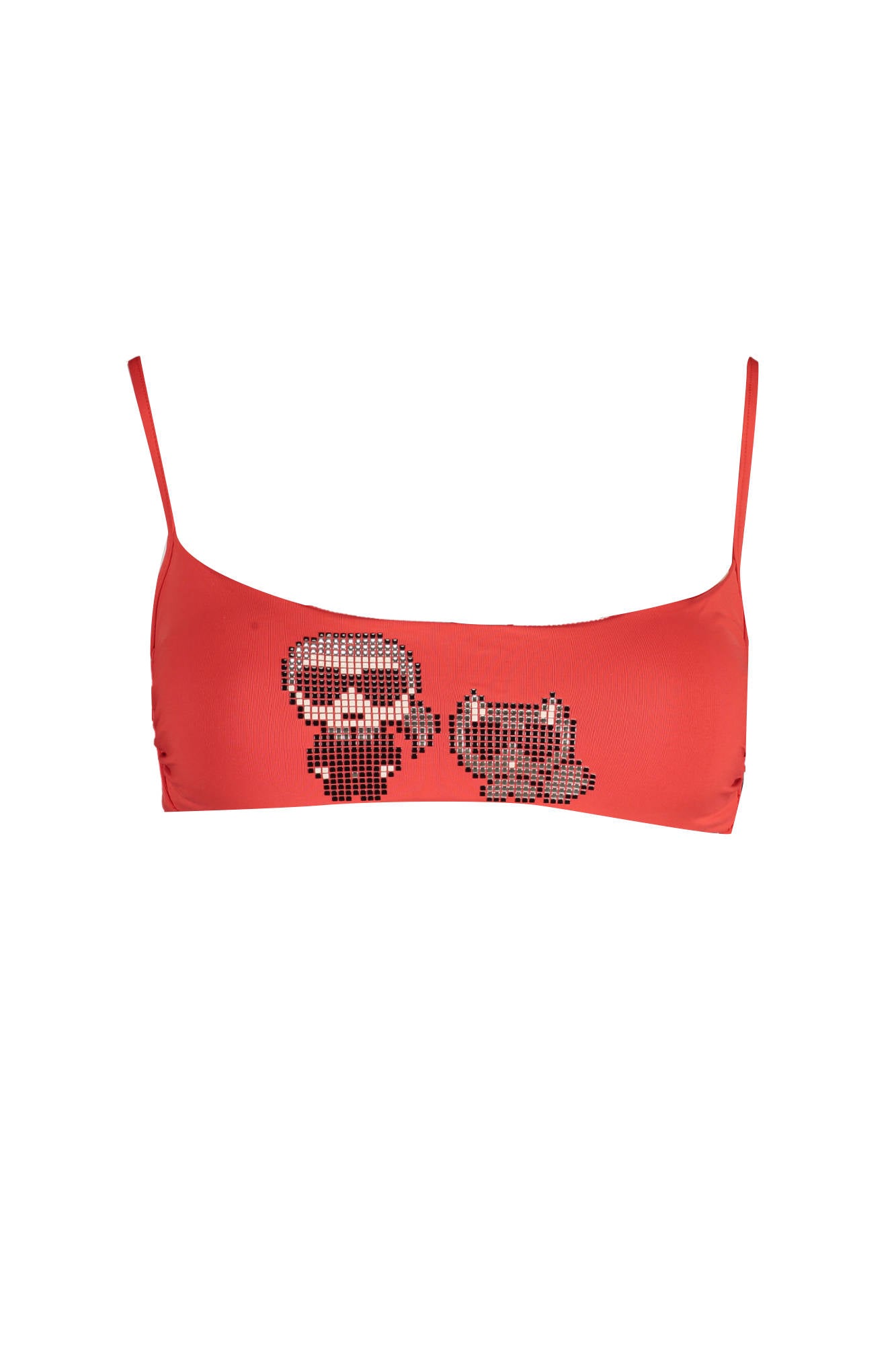 KARL LAGERFELD BEACHWEAR WOMEN'S RED TOP 