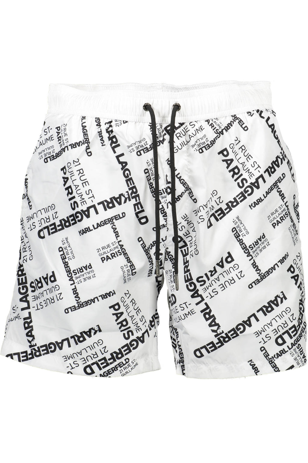KARL LAGERFELD BEACHWEAR SWIMSUIT BOTTOMS MEN'S WHITE 