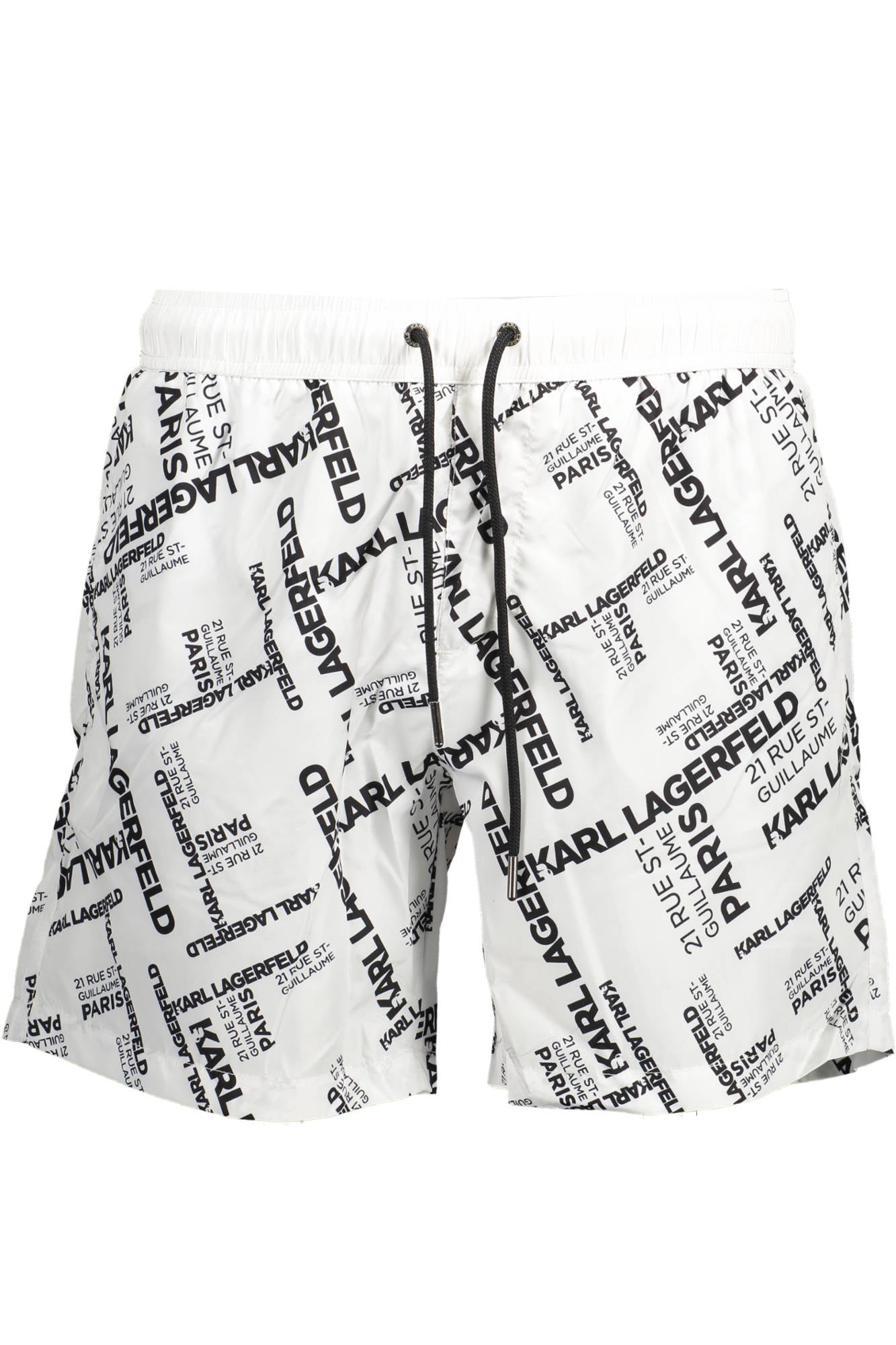 KARL LAGERFELD BEACHWEAR SWIMSUIT BOTTOMS MEN'S WHITE 