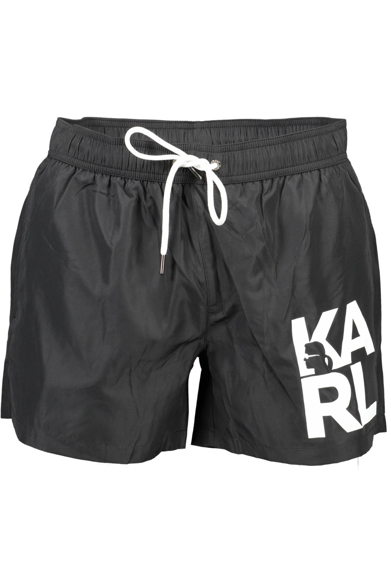 KARL LAGERFELD BEACHWEAR SWIMSUIT BLACK MEN'S BOTTOM 