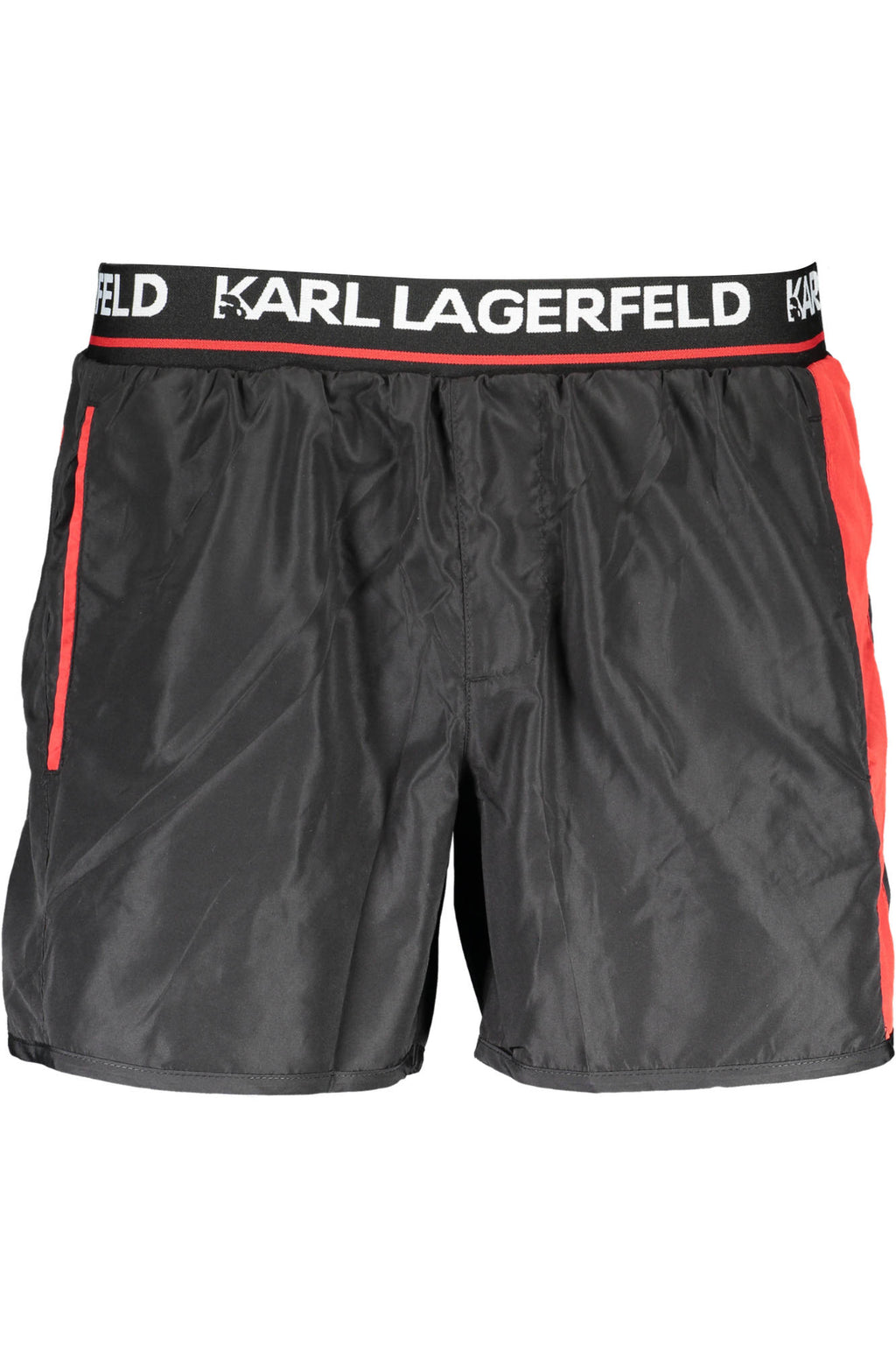 KARL LAGERFELD BEACHWEAR SWIMSUIT BLACK MEN'S BOTTOM 