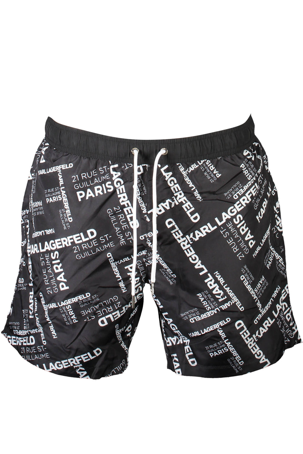 KARL LAGERFELD BEACHWEAR SWIMSUIT BLACK MEN'S BOTTOM 