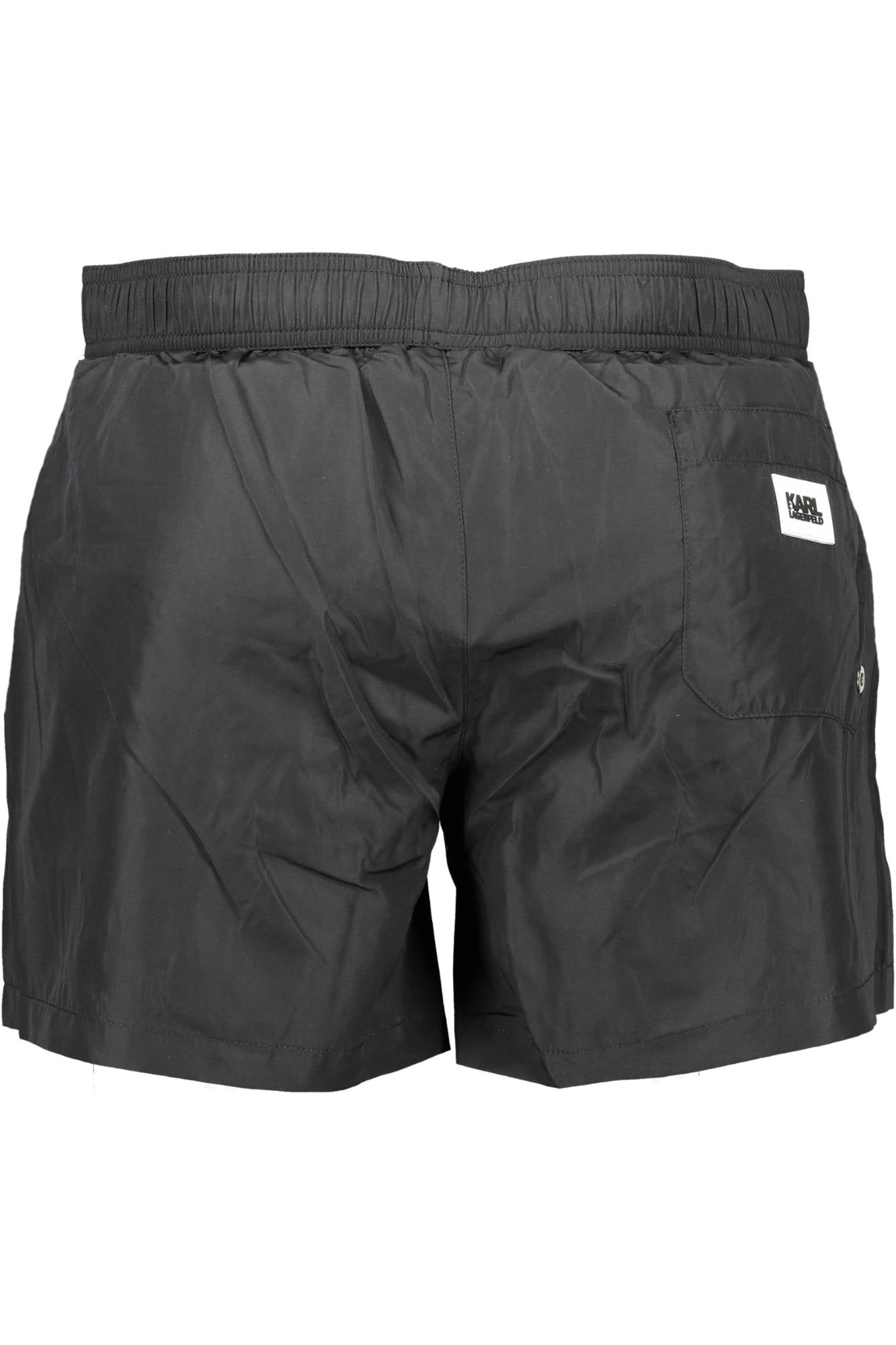 KARL LAGERFELD BEACHWEAR SWIMSUIT BLACK MEN'S BOTTOM 