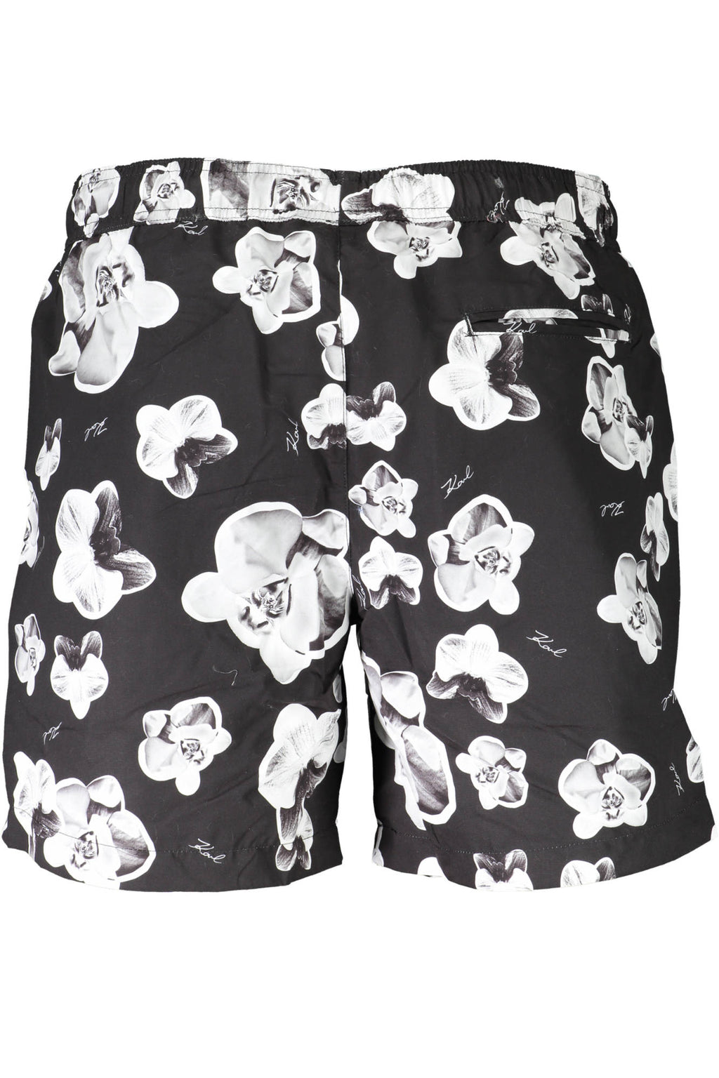 KARL LAGERFELD BEACHWEAR SWIMSUIT BLACK MEN'S BOTTOM 