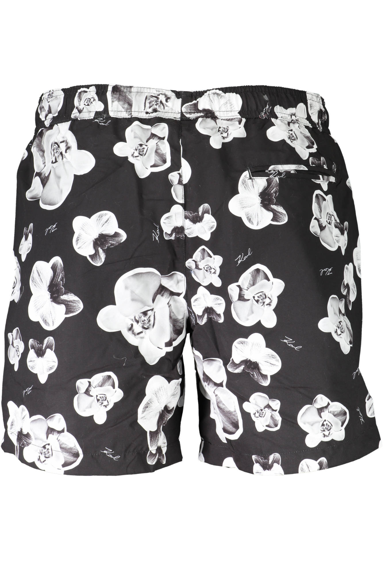 KARL LAGERFELD BEACHWEAR SWIMSUIT BLACK MEN'S BOTTOM 