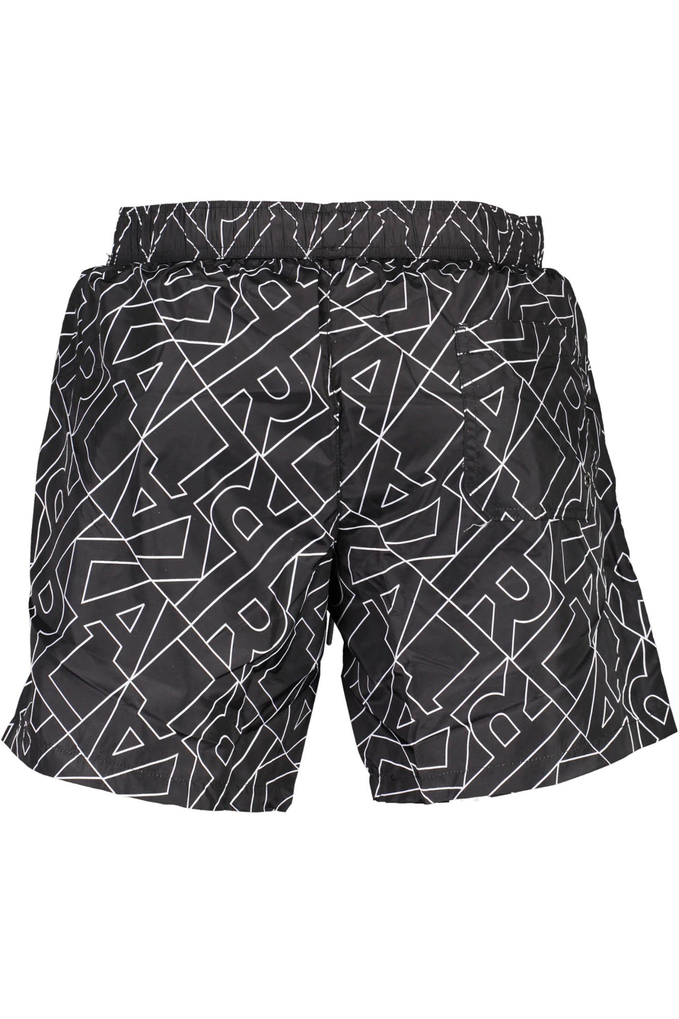 KARL LAGERFELD BEACHWEAR SWIMSUIT BLACK MEN'S BOTTOM 