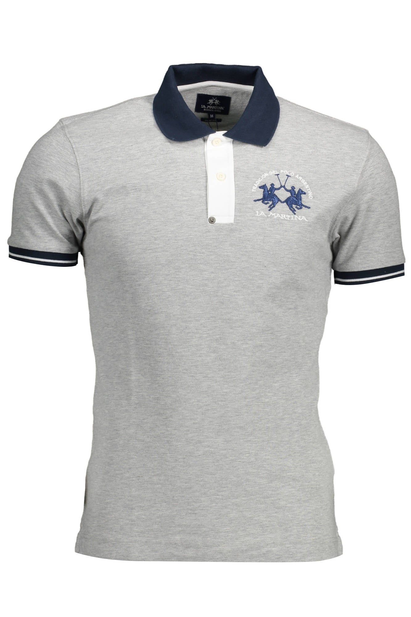 POLO DE MANGA CORTA PARA HOMBRE LA MARTINA, GRIS 