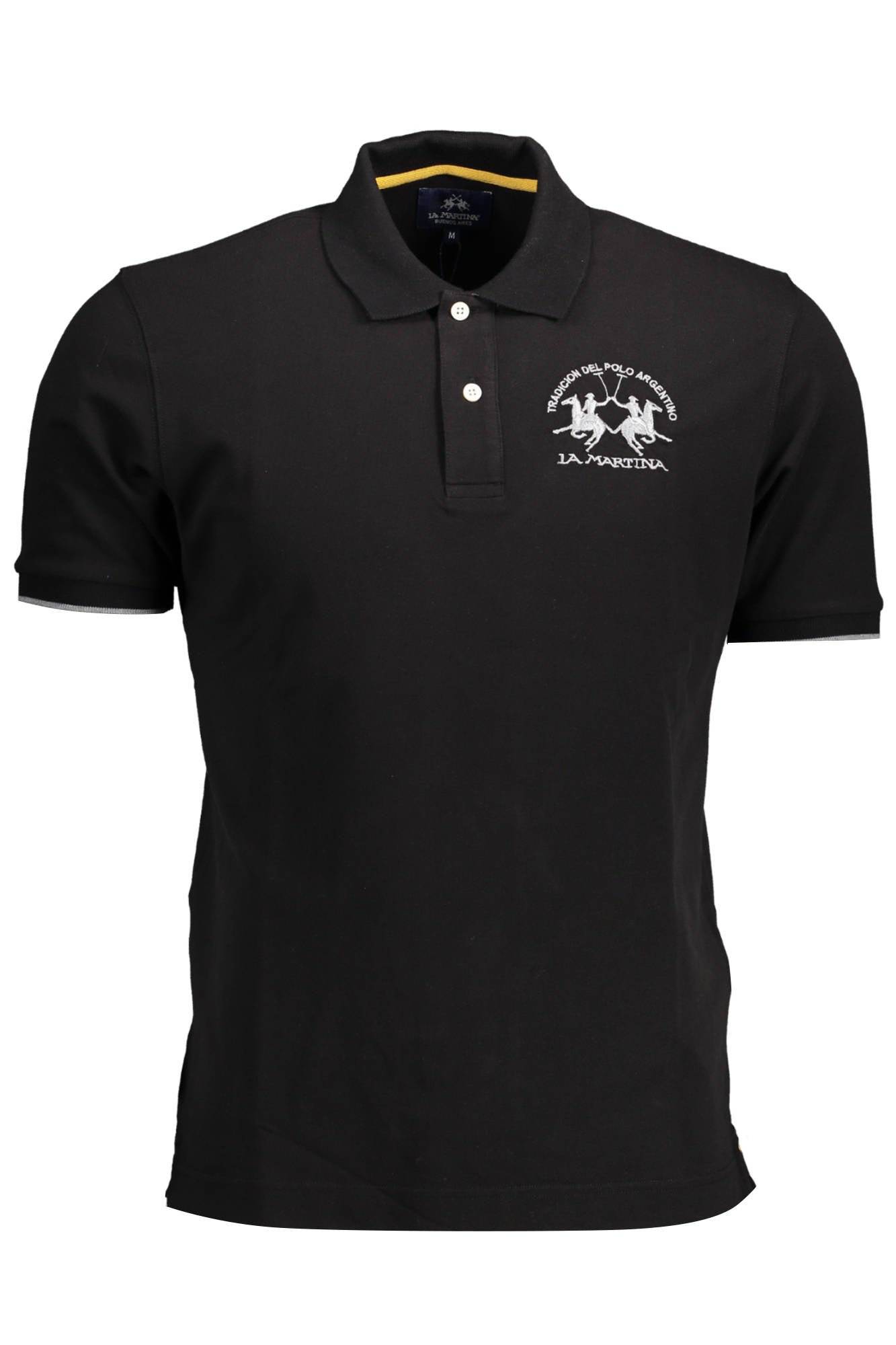 POLO DE MANGA CORTA PARA HOMBRE LA MARTINA, NEGRO 