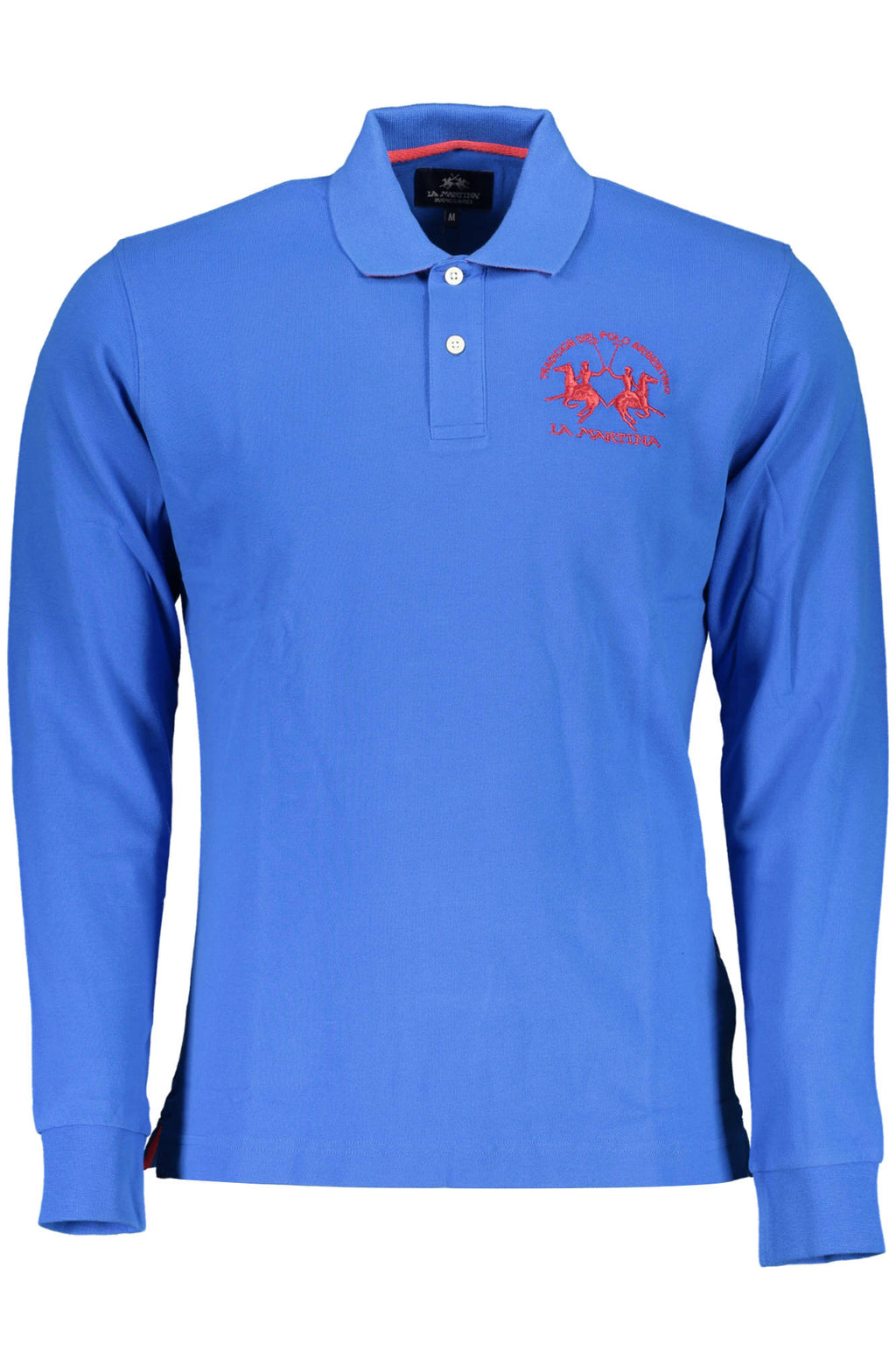 POLO DE MANGA LARGA PARA HOMBRE LA MARTINA, AZUL 