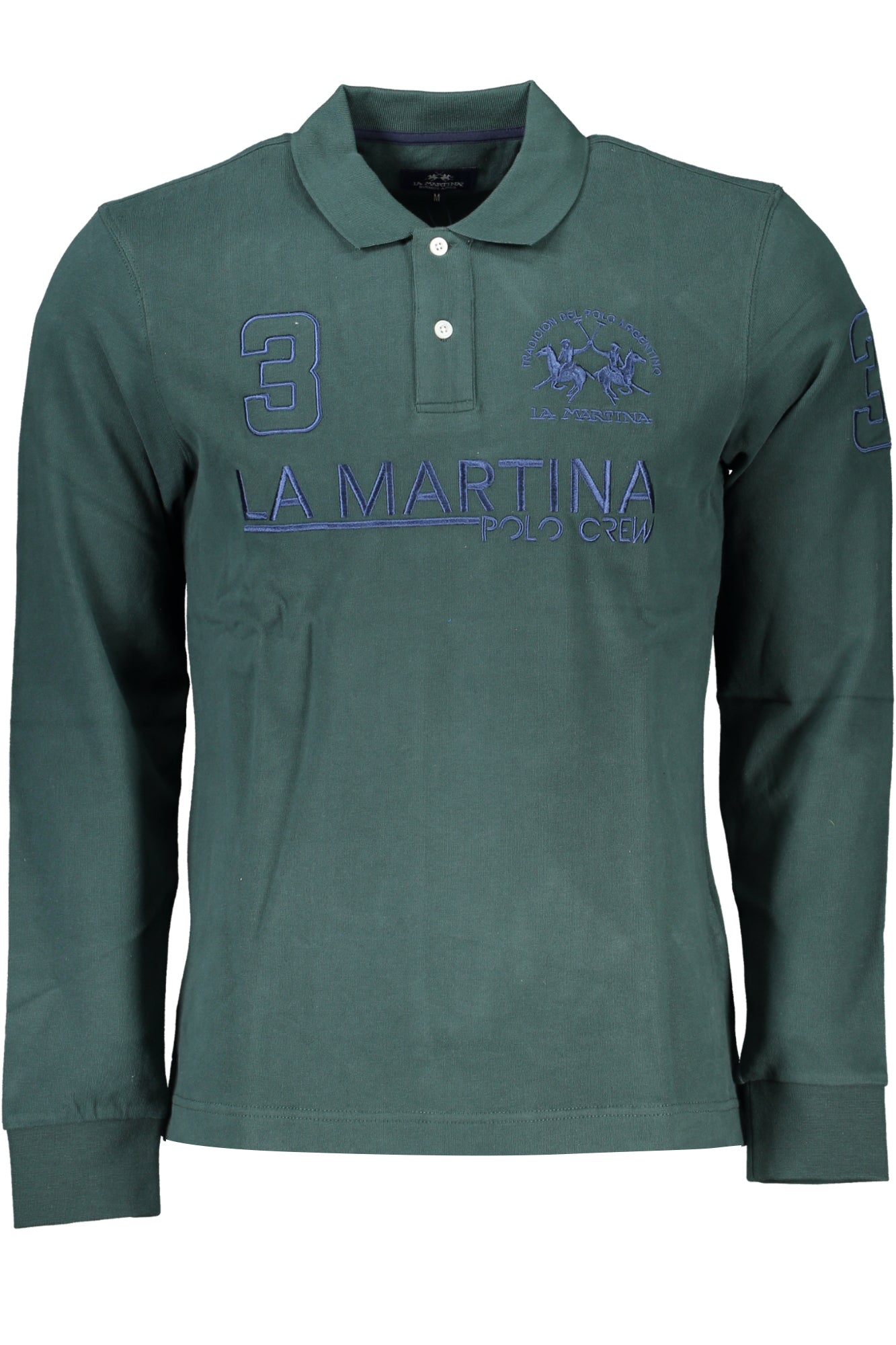POLO DE MANGA LARGA PARA HOMBRE LA MARTINA, VERDE 