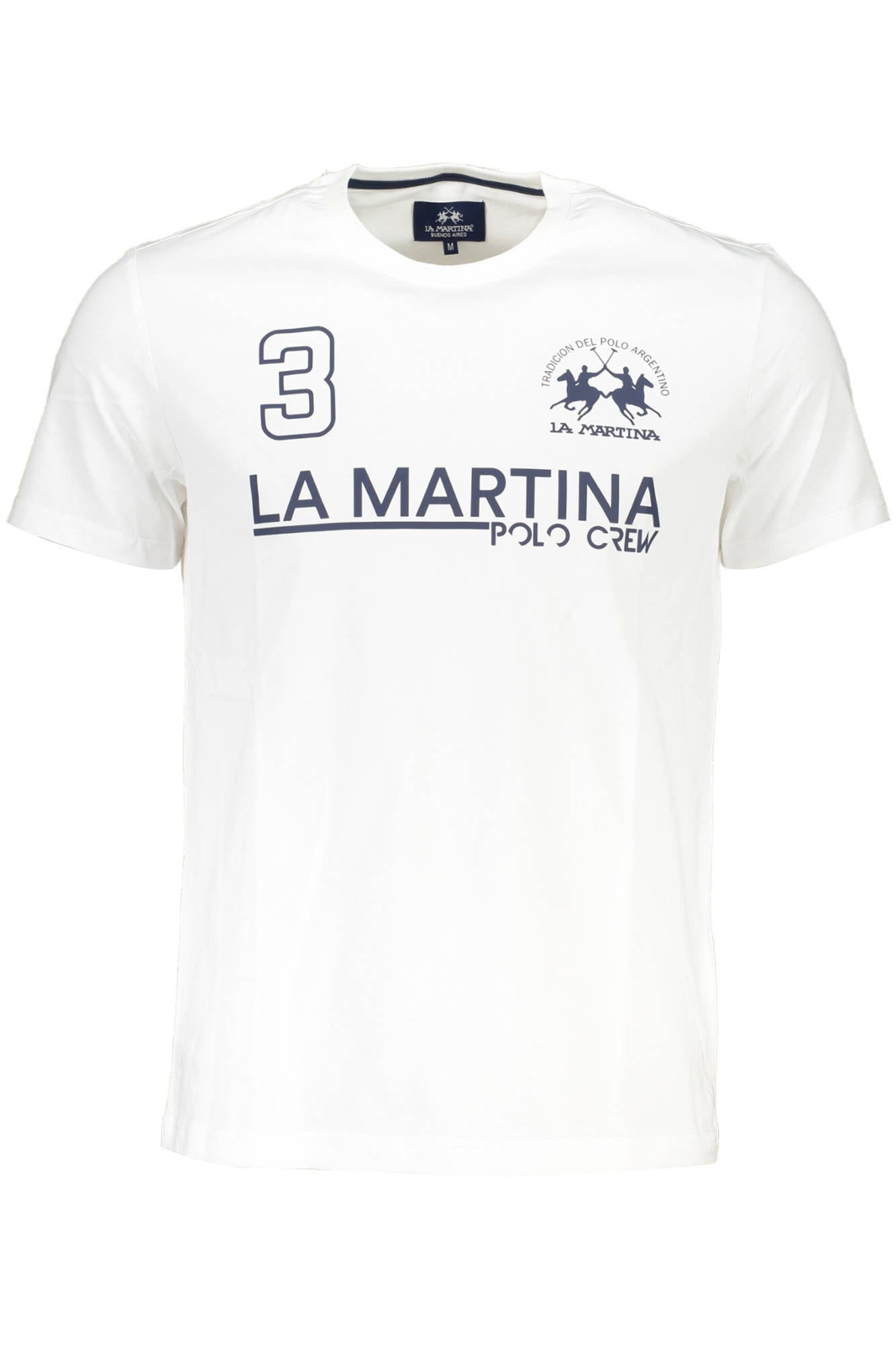 CAMISETA DE MANGA CORTA HOMBRE LA MARTINA BLANCA 
