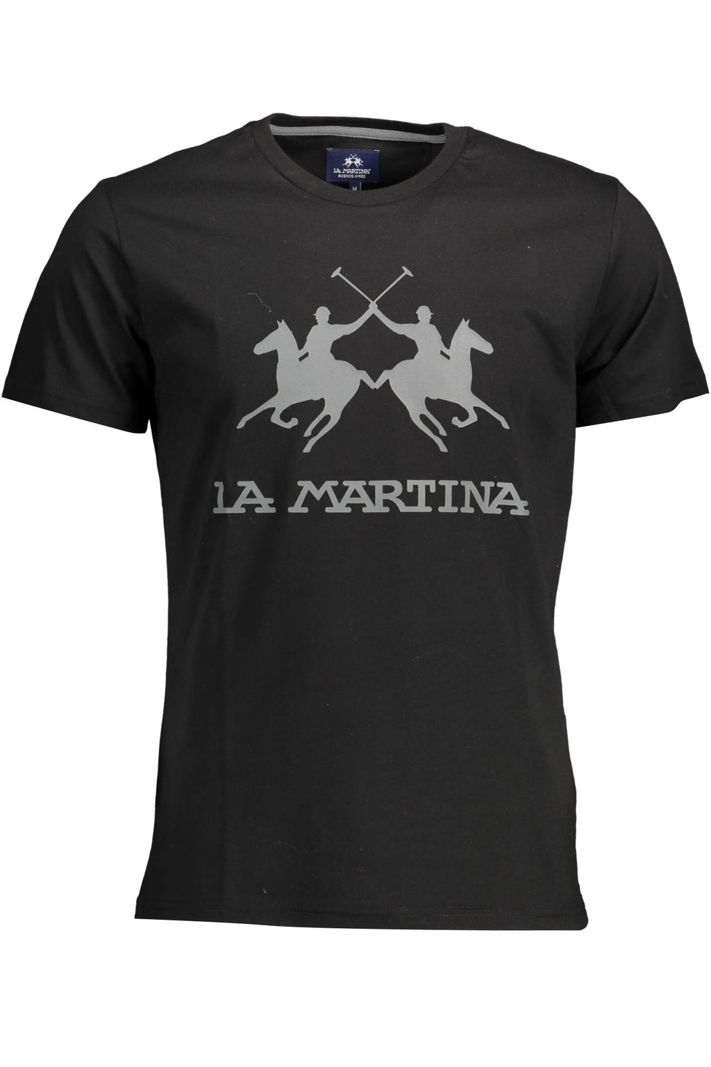 CAMISETA DE MANGA CORTA PARA HOMBRE LA MARTINA NEGRA 