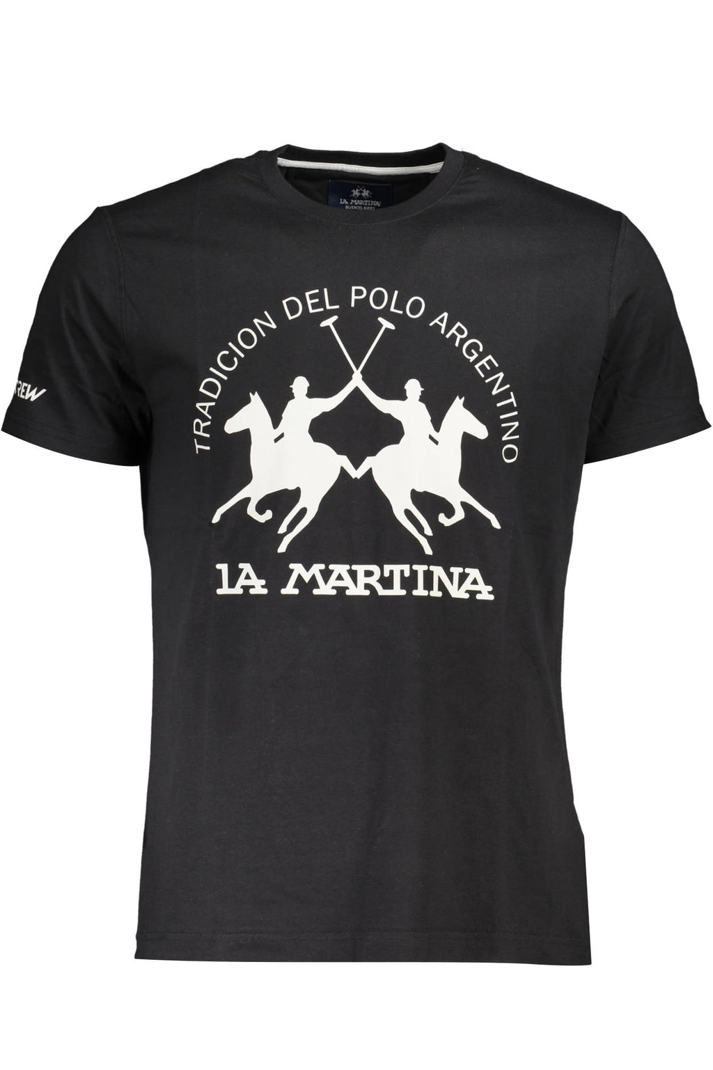 CAMISETA DE MANGA CORTA PARA HOMBRE LA MARTINA NEGRA 