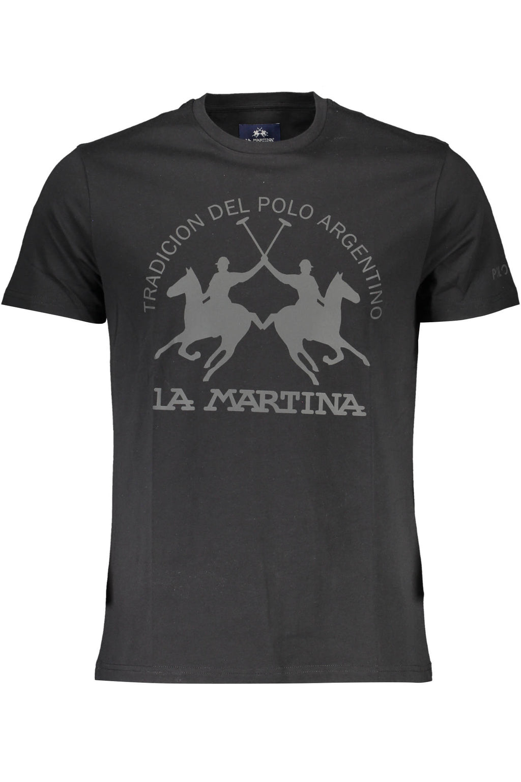 CAMISETA DE MANGA CORTA PARA HOMBRE LA MARTINA NEGRA 