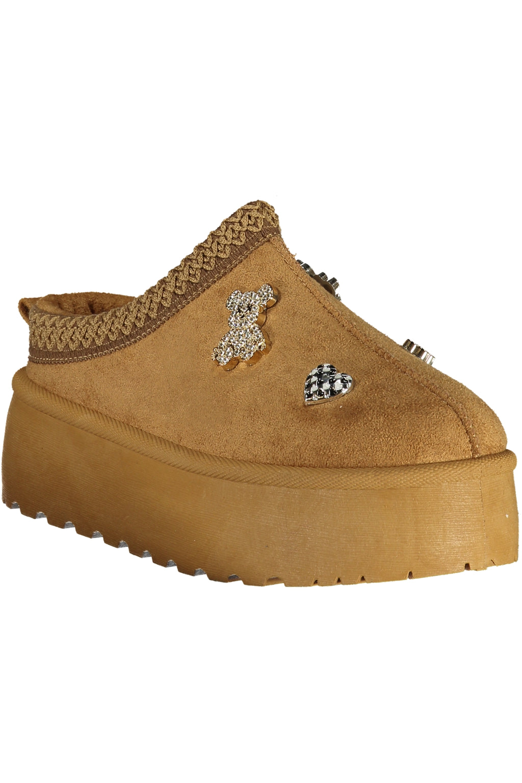 LAURA BIAGIOTTI WOMEN'S WINTER CLOG FOOTWEAR, BROWN 