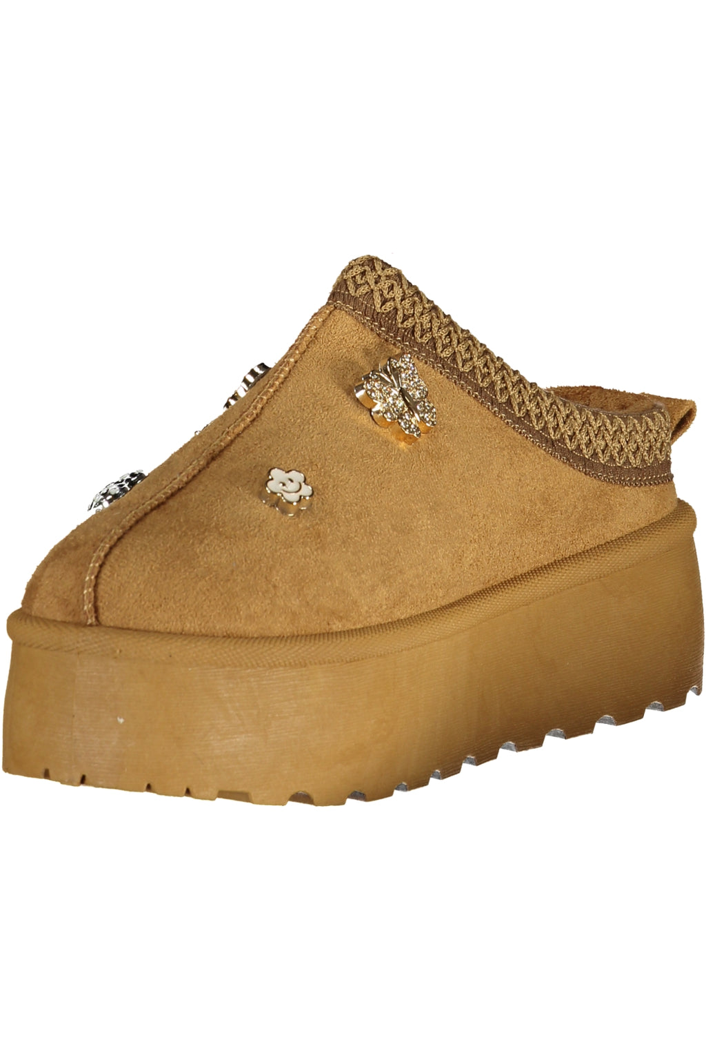 LAURA BIAGIOTTI WOMEN'S WINTER CLOG FOOTWEAR, BROWN 