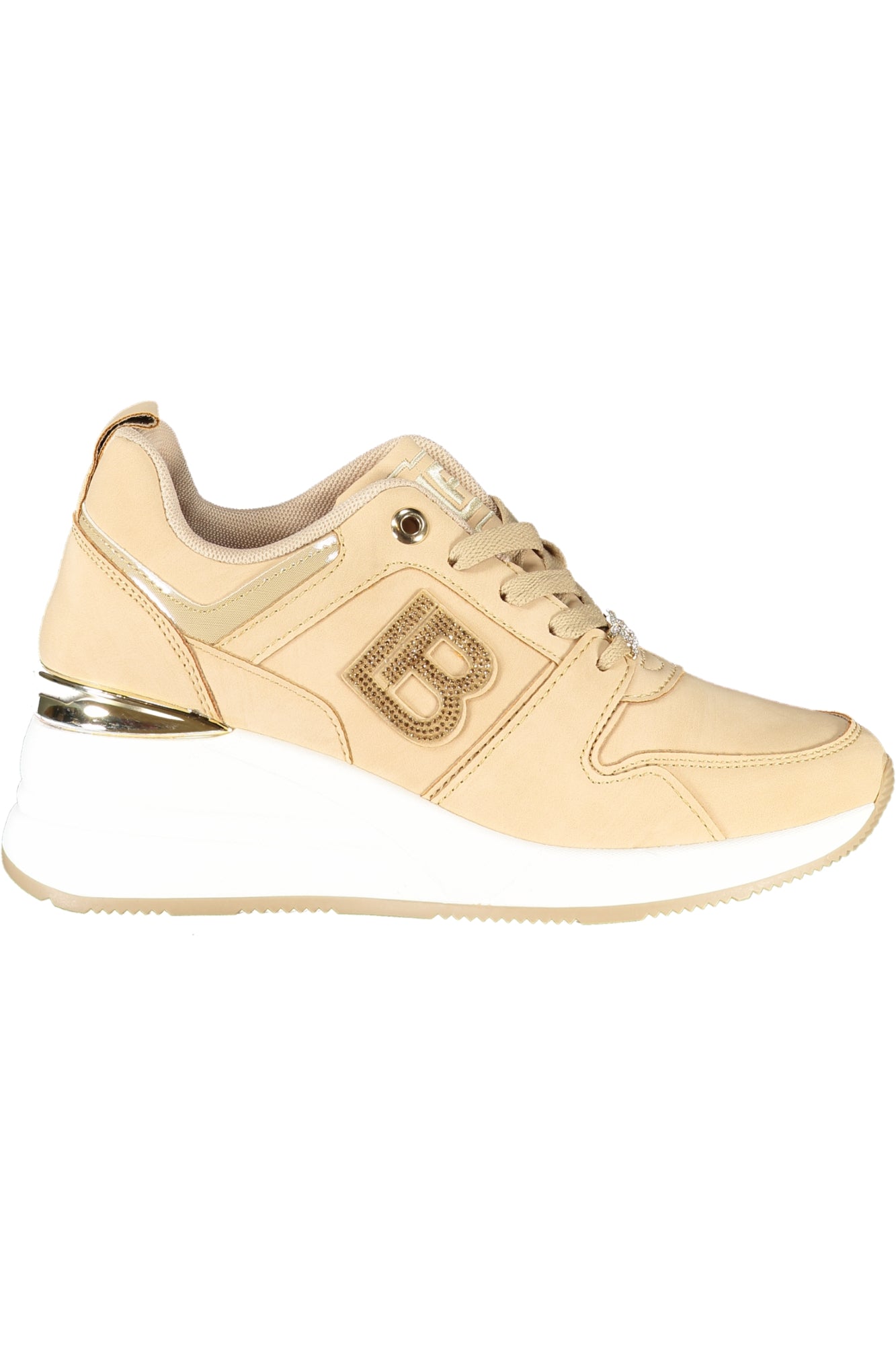 LAURA BIAGIOTTI WOMEN'S BEIGE SPORTS SHOES 