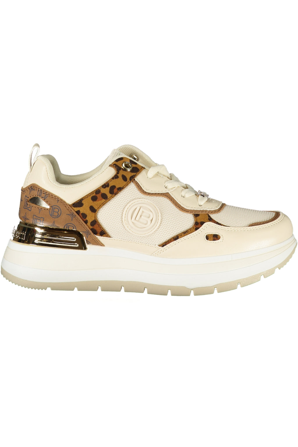 LAURA BIAGIOTTI WOMEN'S BEIGE SPORTS SHOES 