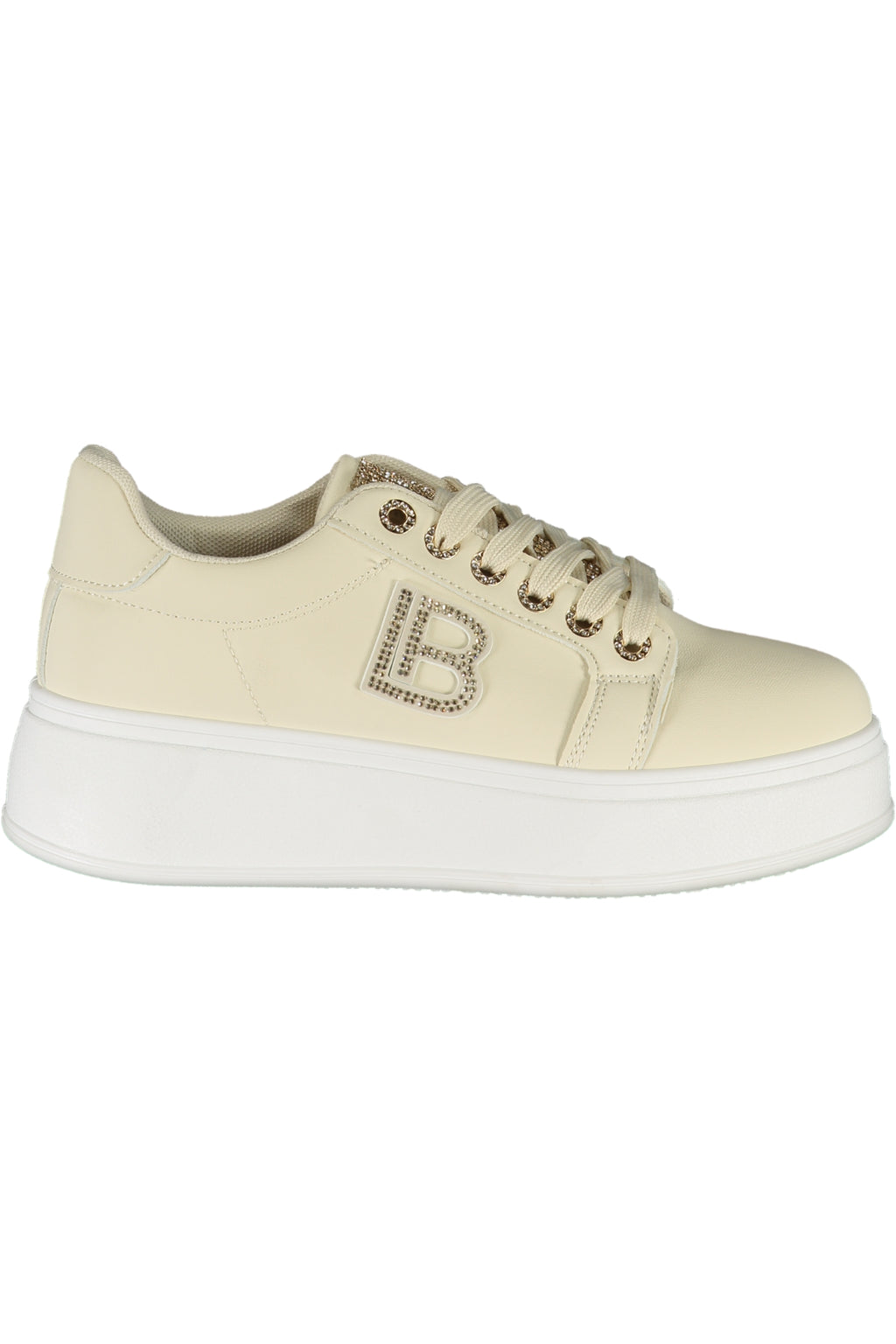 LAURA BIAGIOTTI WOMEN'S BEIGE SPORTS SHOES 