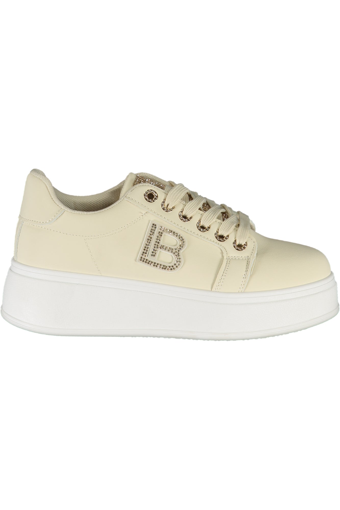 LAURA BIAGIOTTI WOMEN'S BEIGE SPORTS SHOES 