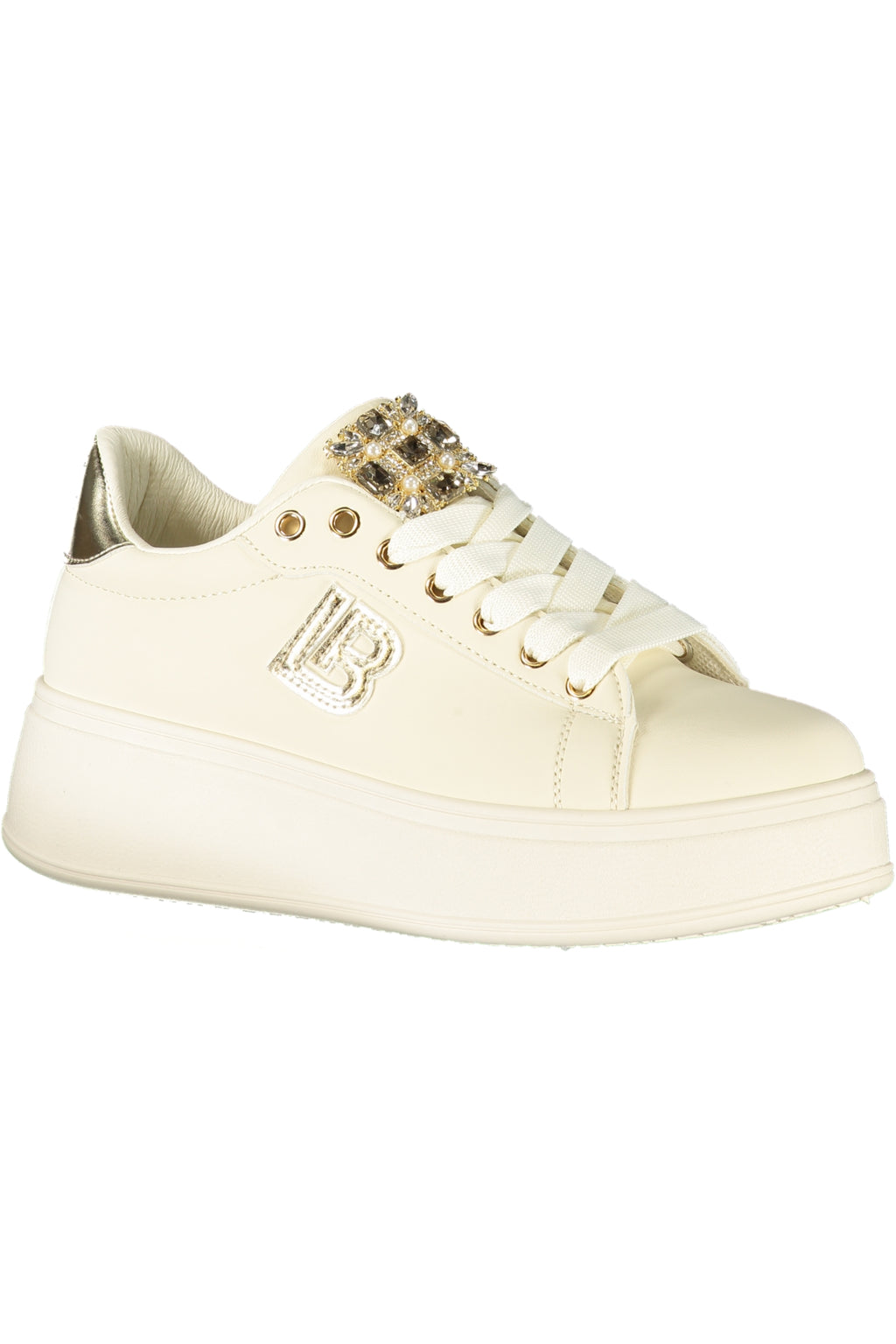 LAURA BIAGIOTTI WOMEN'S BEIGE SPORTS SHOES 