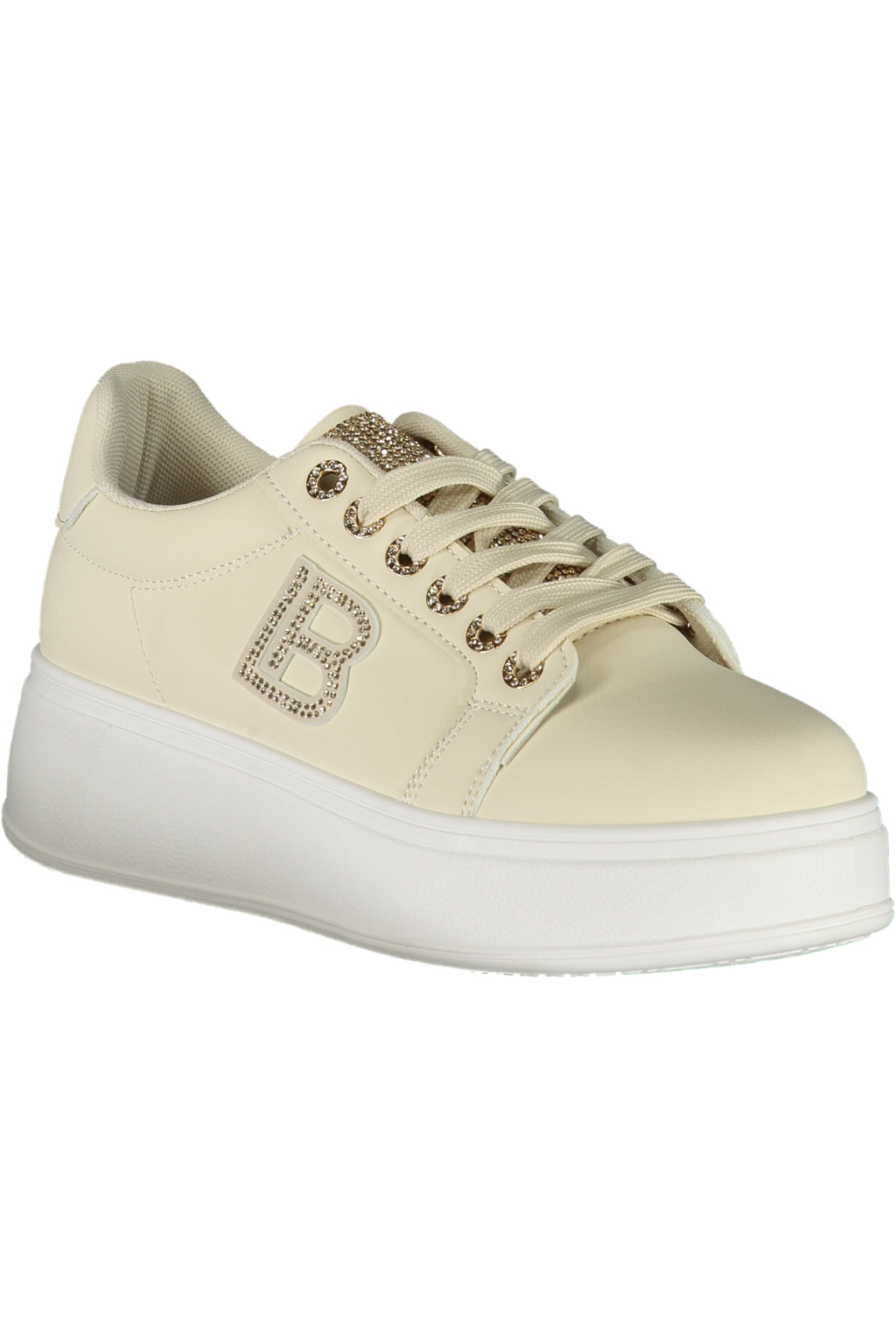 LAURA BIAGIOTTI WOMEN'S BEIGE SPORTS SHOES 