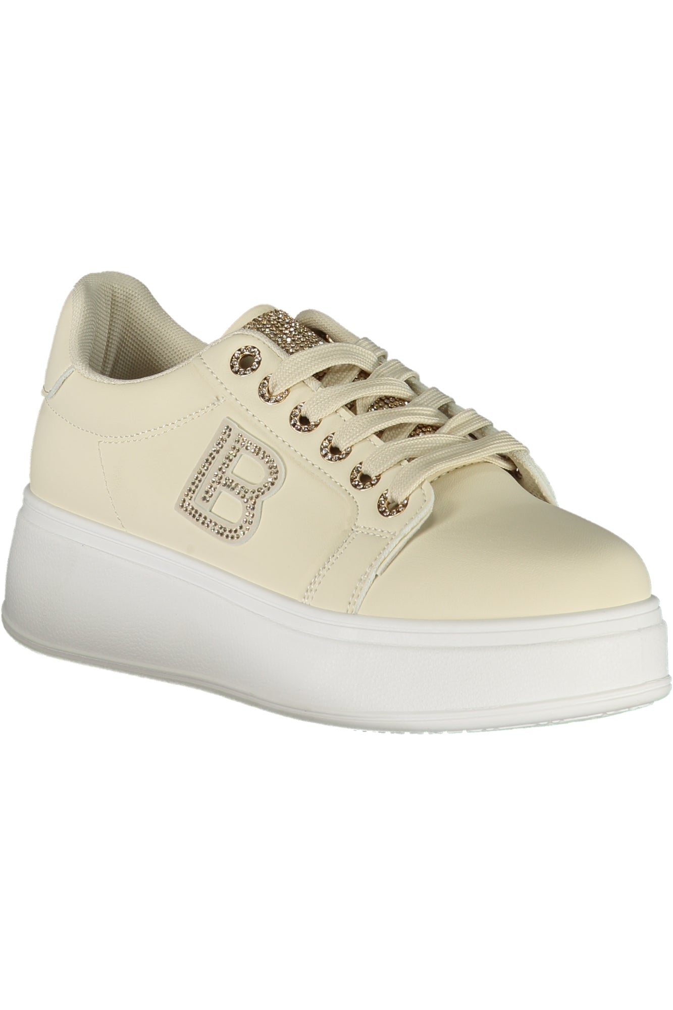 LAURA BIAGIOTTI WOMEN'S BEIGE SPORTS SHOES 