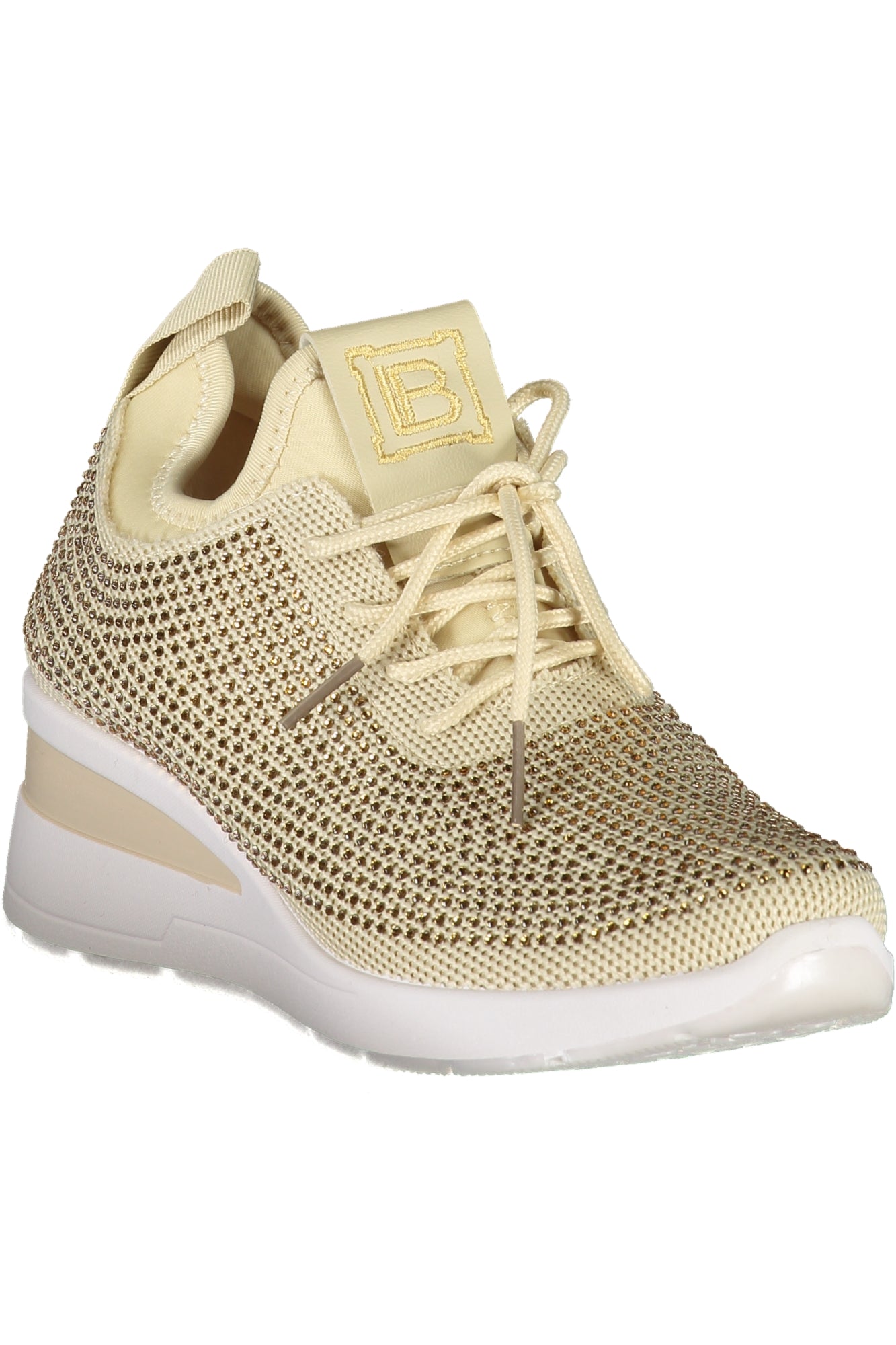 LAURA BIAGIOTTI WOMEN'S BEIGE SPORTS SHOES 