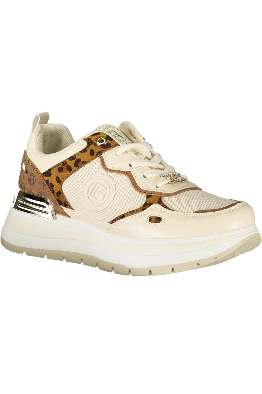 LAURA BIAGIOTTI WOMEN'S BEIGE SPORTS SHOES 