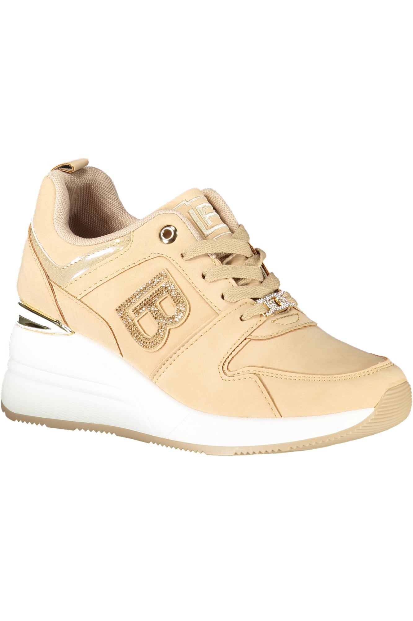 LAURA BIAGIOTTI WOMEN'S BEIGE SPORTS SHOES 