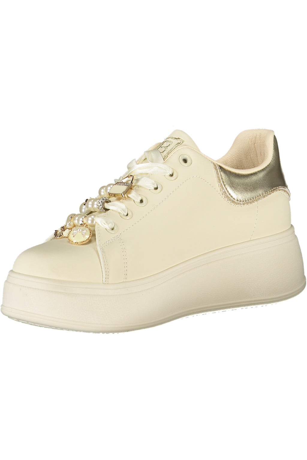 LAURA BIAGIOTTI WOMEN'S BEIGE SPORTS SHOES 