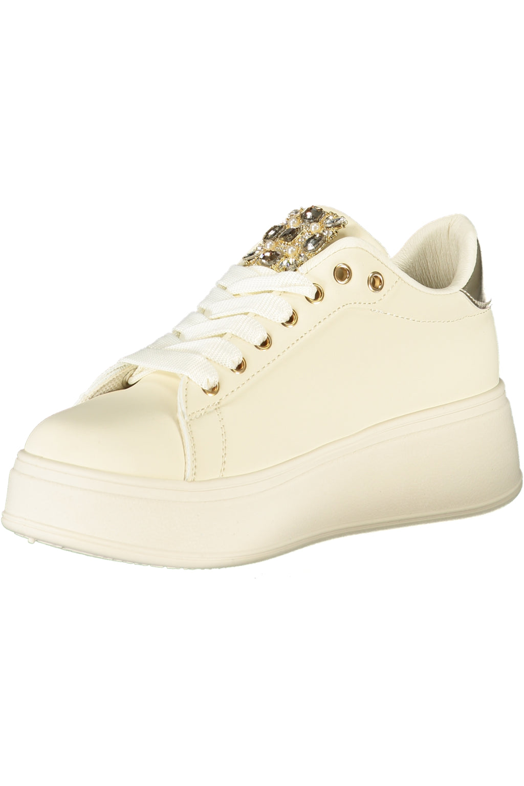 LAURA BIAGIOTTI WOMEN'S BEIGE SPORTS SHOES 