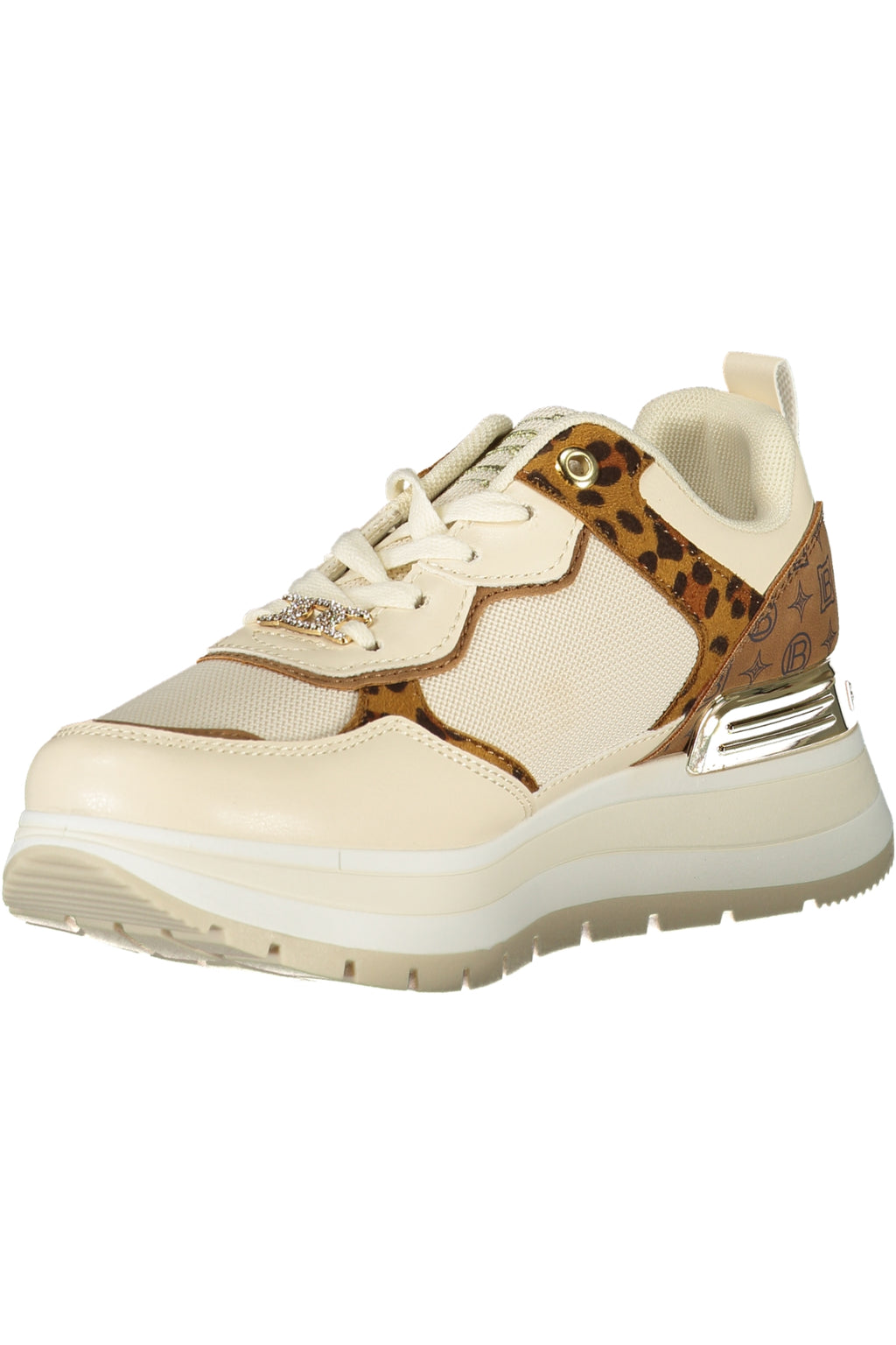 LAURA BIAGIOTTI WOMEN'S BEIGE SPORTS SHOES 