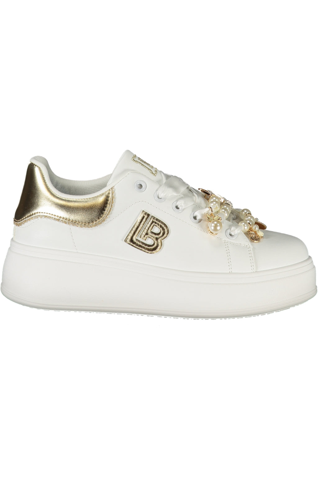 LAURA BIAGIOTTI WOMEN'S WHITE SPORTS SHOES 