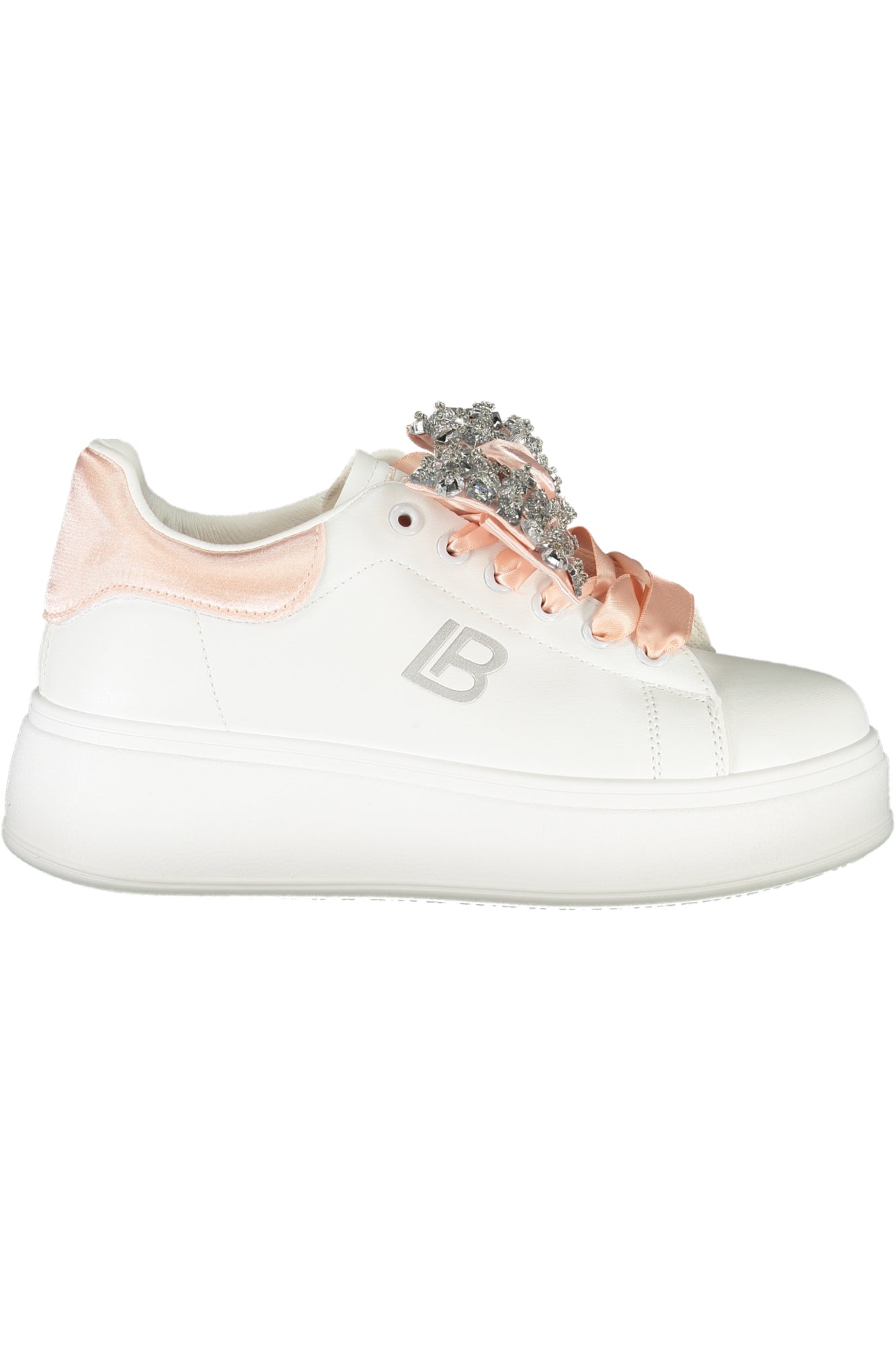 LAURA BIAGIOTTI WOMEN'S WHITE SPORTS SHOES 